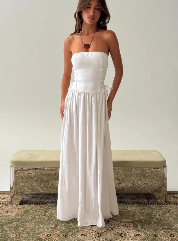 So Far So Good Maxi Dress White sold by Princess Polly