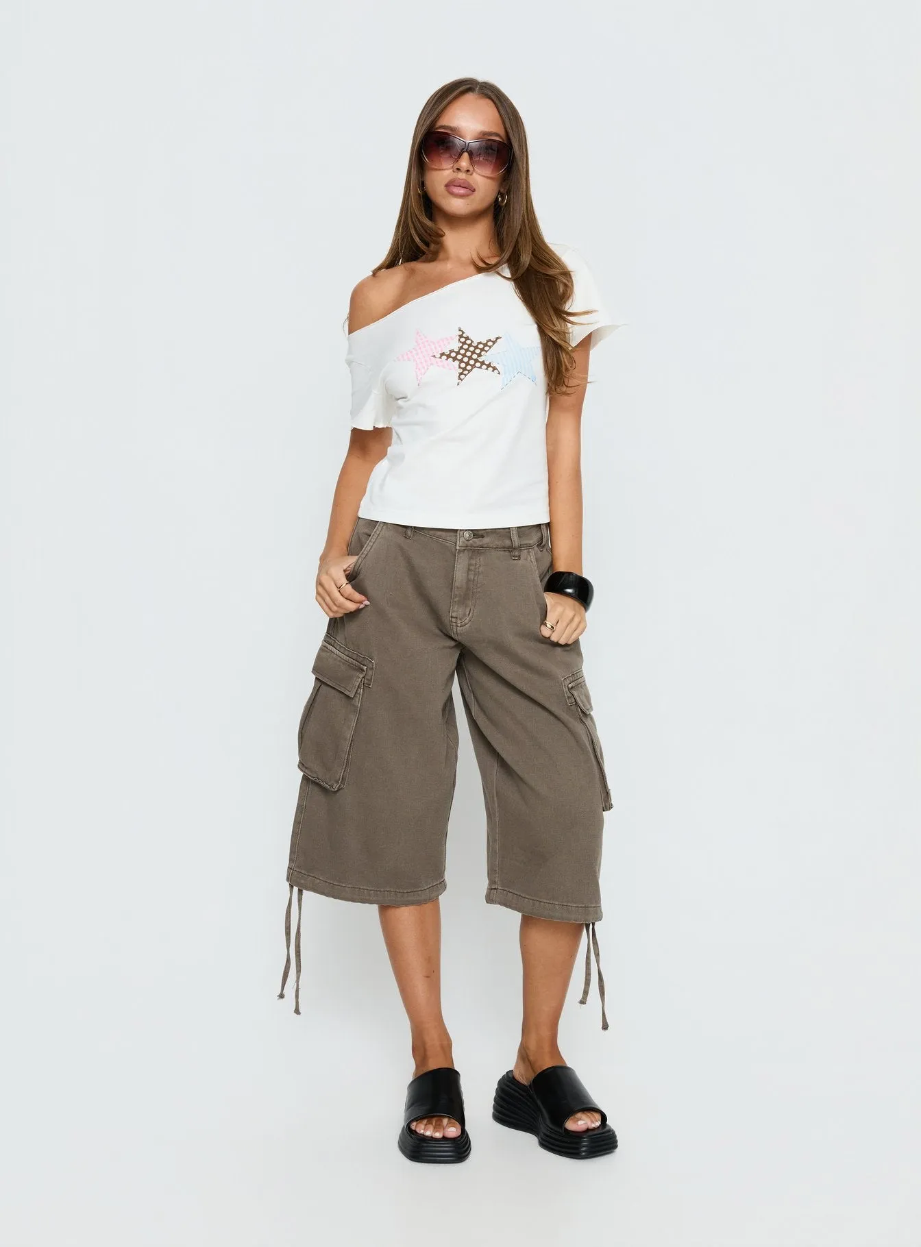Starry Girl Loose Graphic Top White sold by Princess Polly product image thumbnail 4