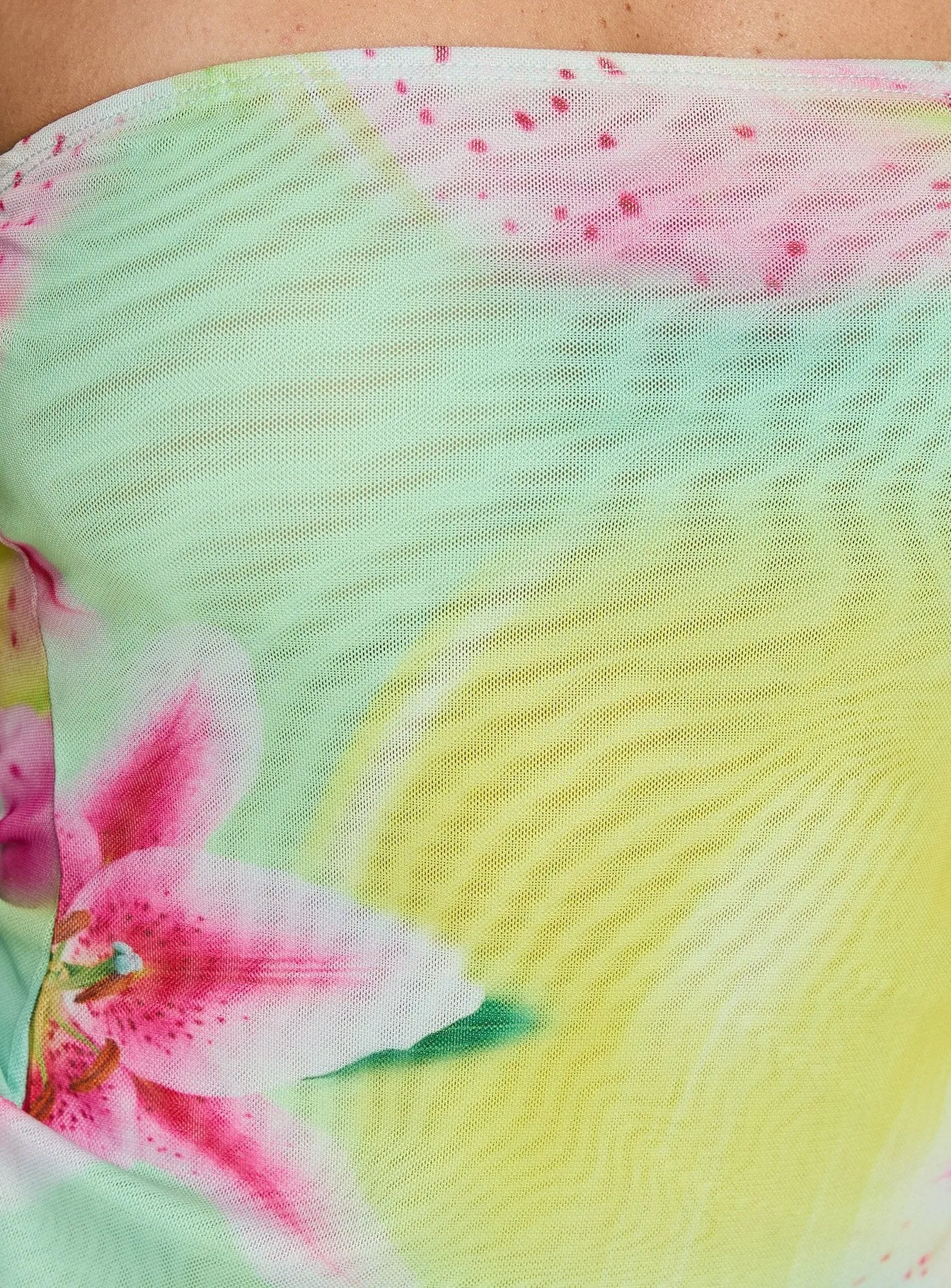 Lorren Strapless Top Multi Floral sold by Princess Polly product image thumbnail 5