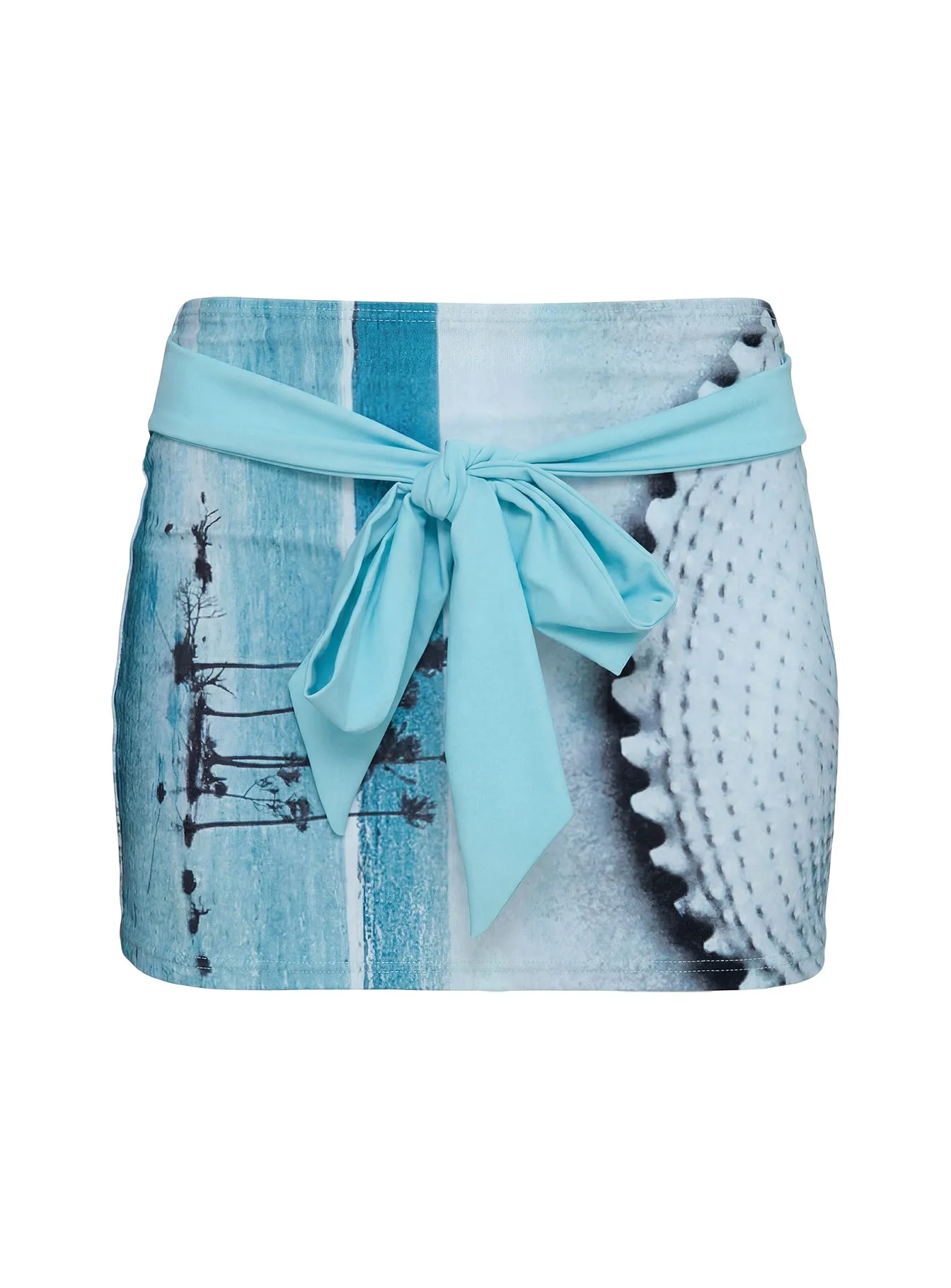Sundown Haze Tie Detail Swim Skirt Blue sold by Princess Polly product image thumbnail 5