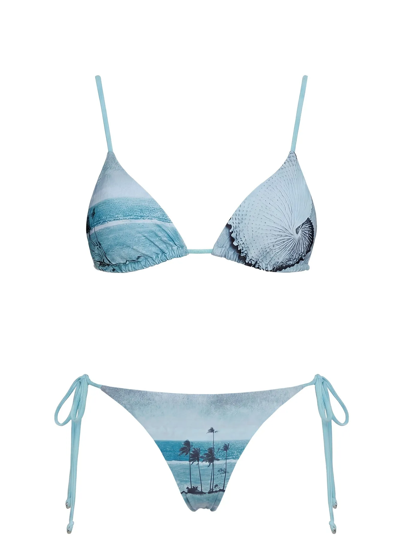Sunset Siren Triangle Bikini Top Blue sold by Princess Polly product image thumbnail 5