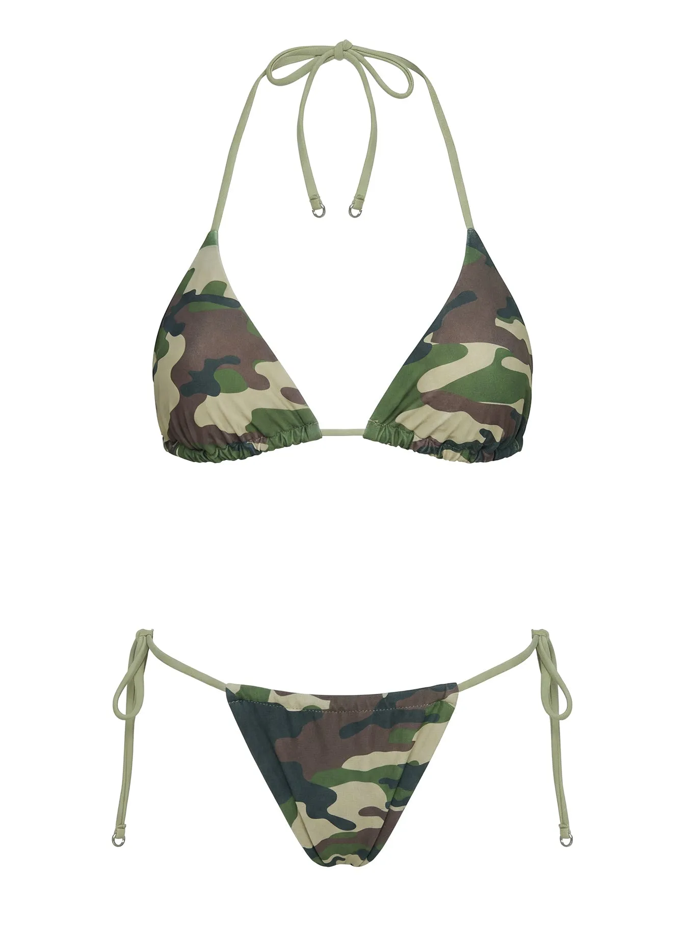 Selbie Triangle Bikini Top Camo sold by Princess Polly product image thumbnail 5