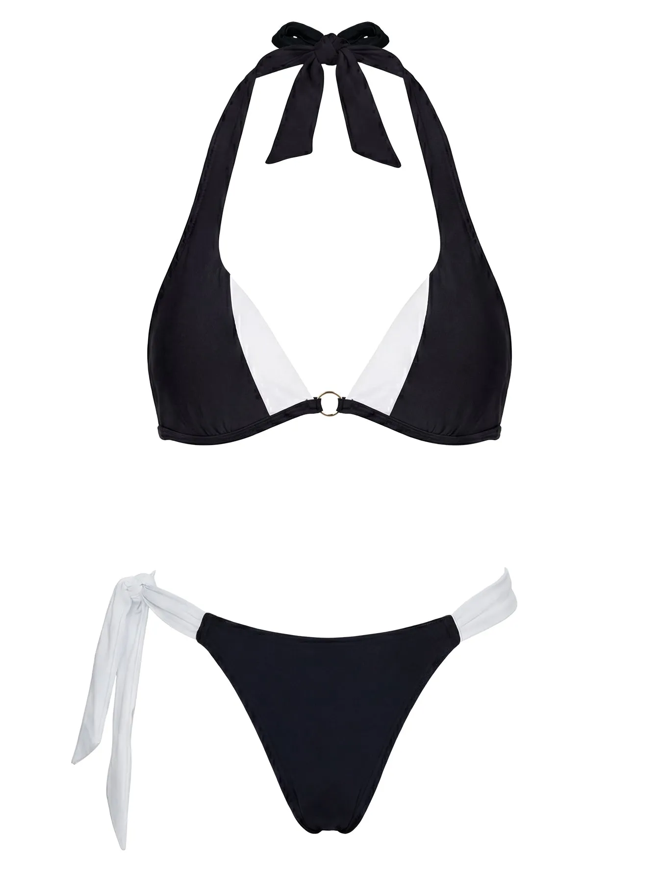 Summer Season Tie Side Bikini Bottoms Black / White sold by Princess Polly product image thumbnail 5