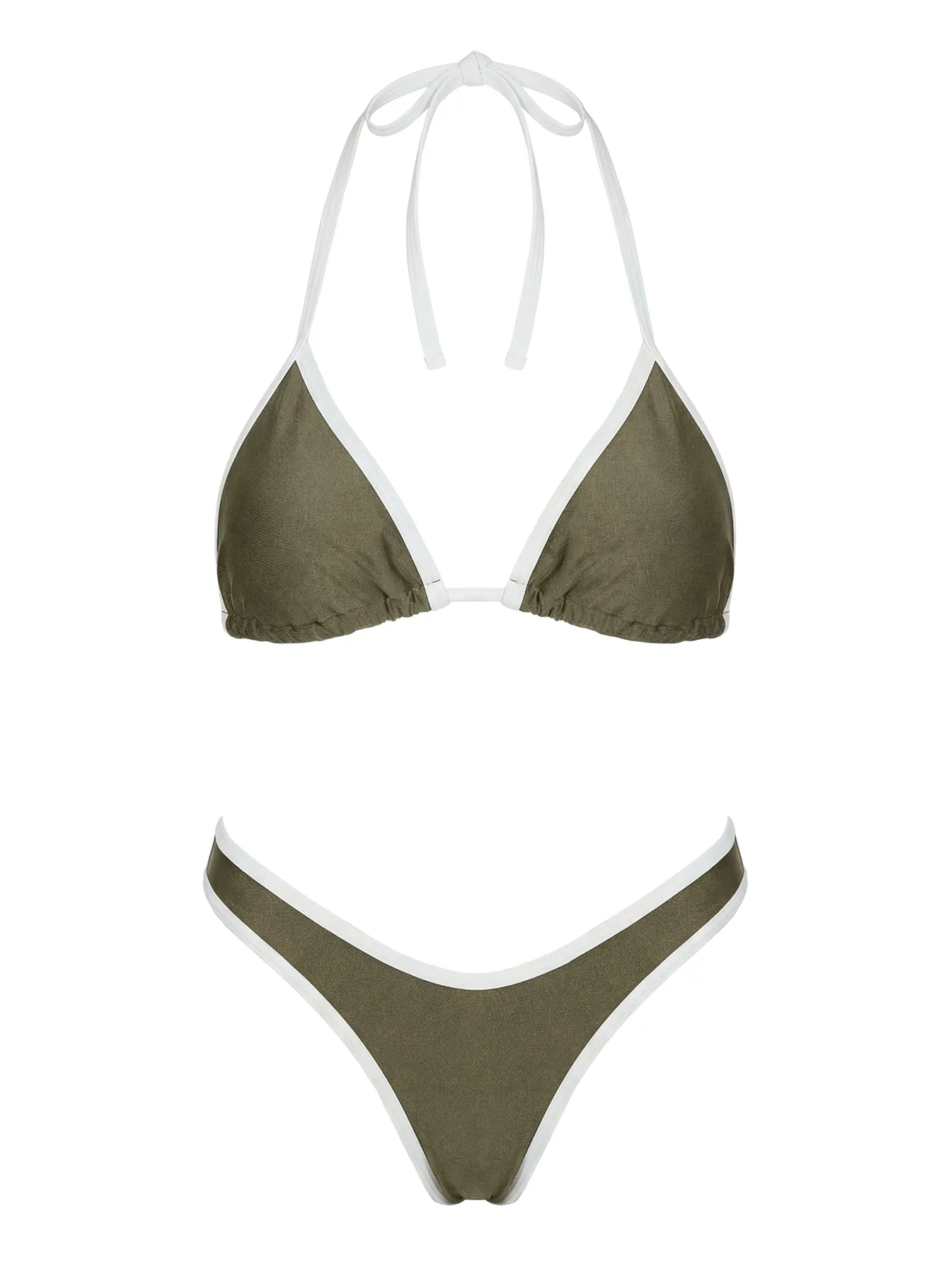 Wildfire Waves Triangle Bikini Top Green sold by Princess Polly product image thumbnail 5