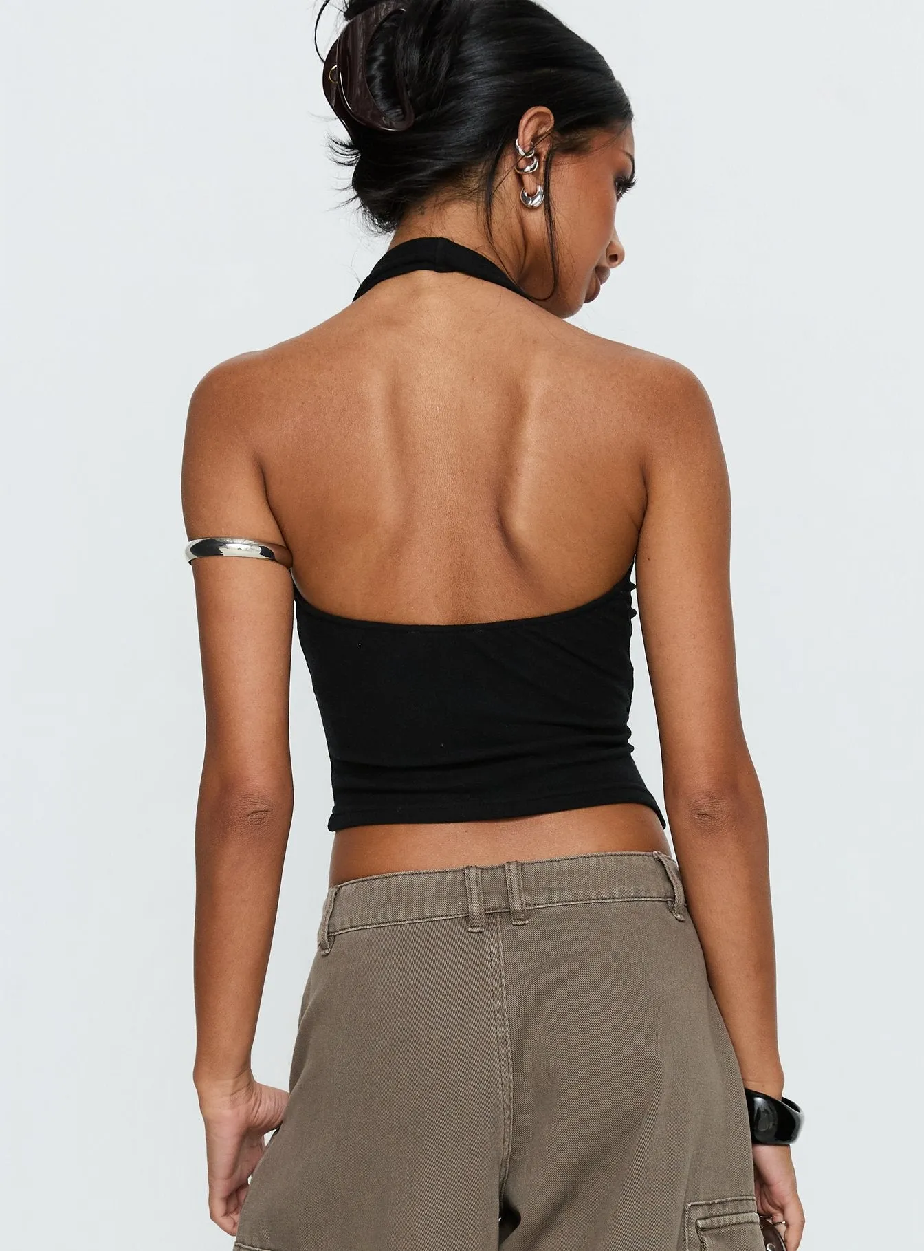 Avrilla Wrap Knit Top Black sold by Princess Polly product image thumbnail 5