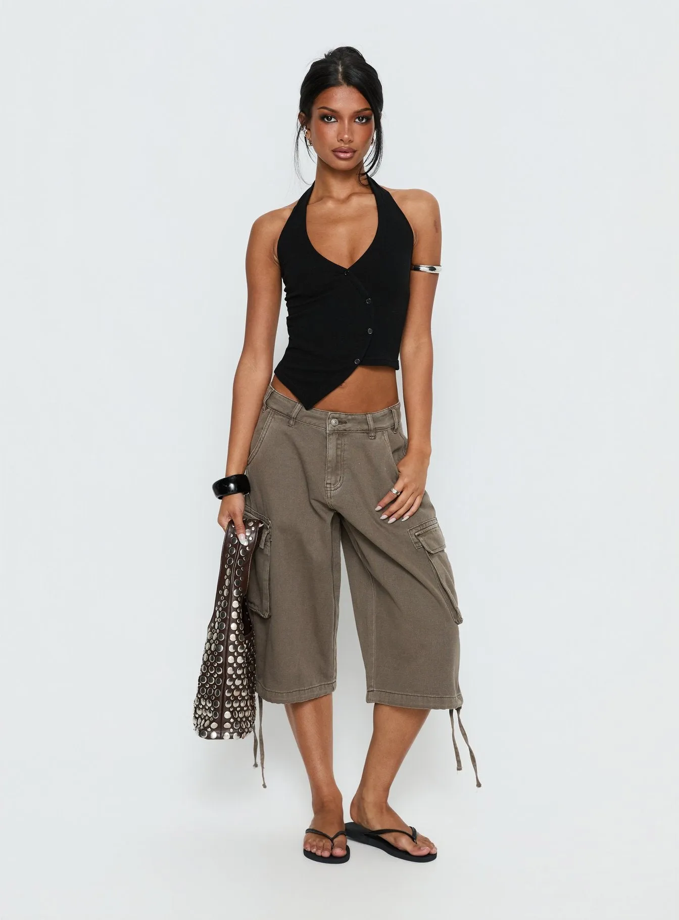 Avrilla Wrap Knit Top Black sold by Princess Polly product image thumbnail 3