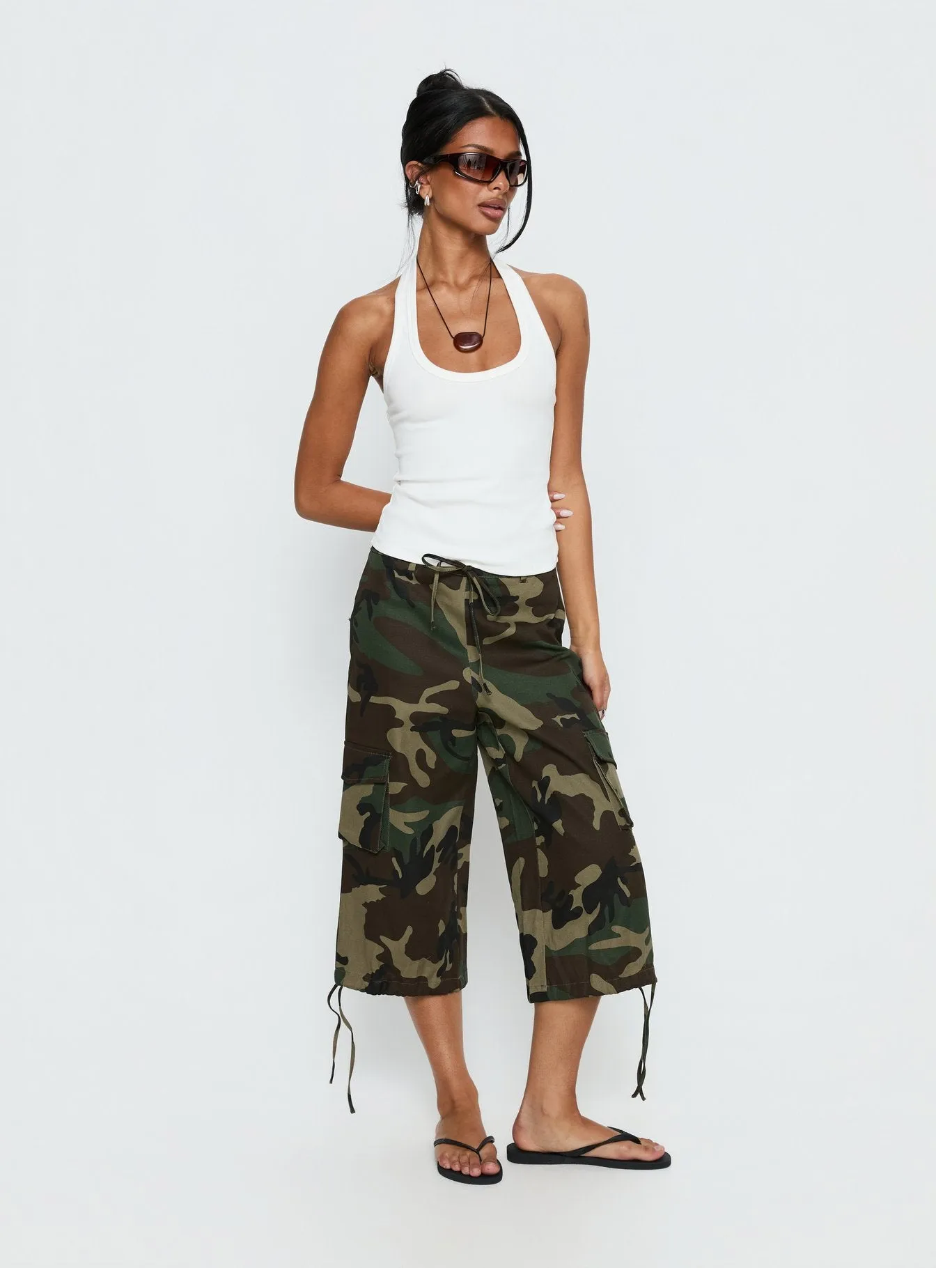 Vancer Longline Cargo Shorts Camo sold by Princess Polly product image thumbnail 3
