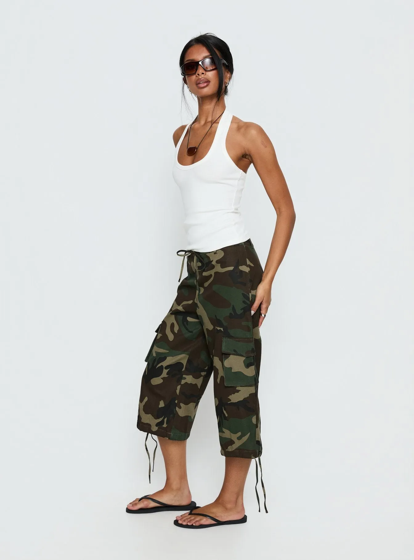 Vancer Longline Cargo Shorts Camo sold by Princess Polly product image thumbnail 4