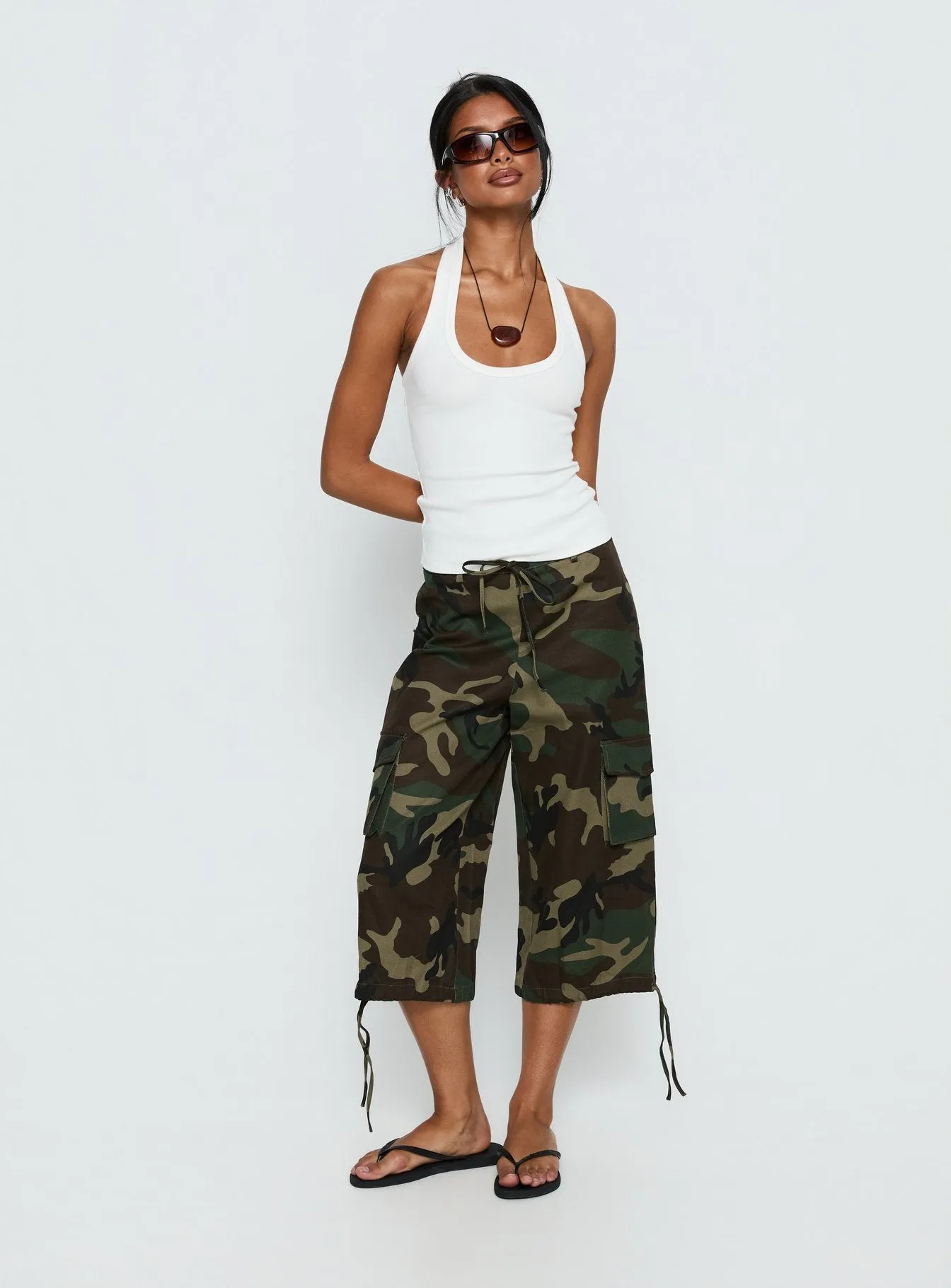 Vancer Longline Cargo Shorts Camo sold by Princess Polly product image thumbnail 2