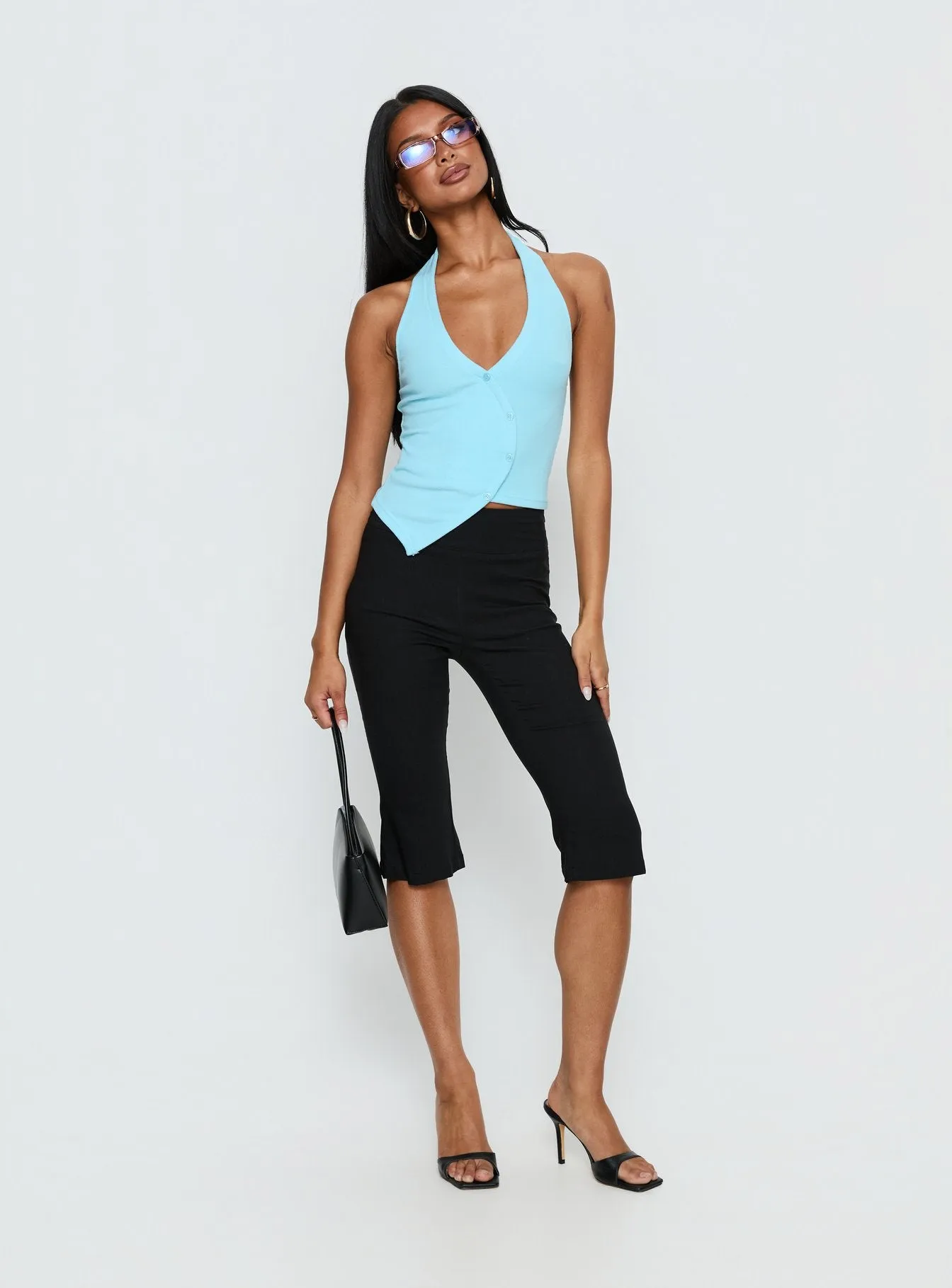 Avrilla Wrap Knit Top Blue sold by Princess Polly product image thumbnail 3
