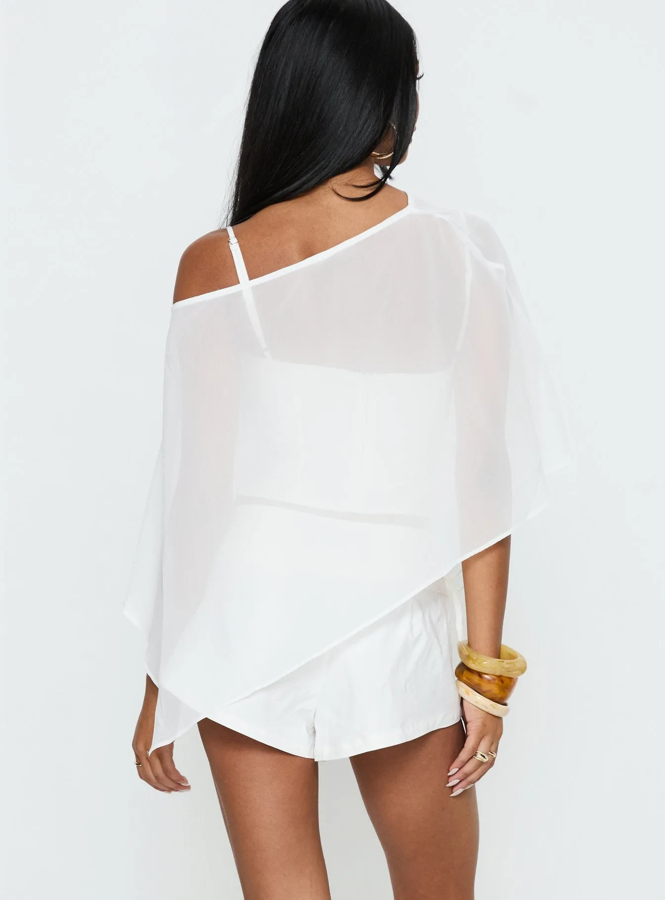 Senzo Wrap Shorts White sold by Princess Polly product image thumbnail 5