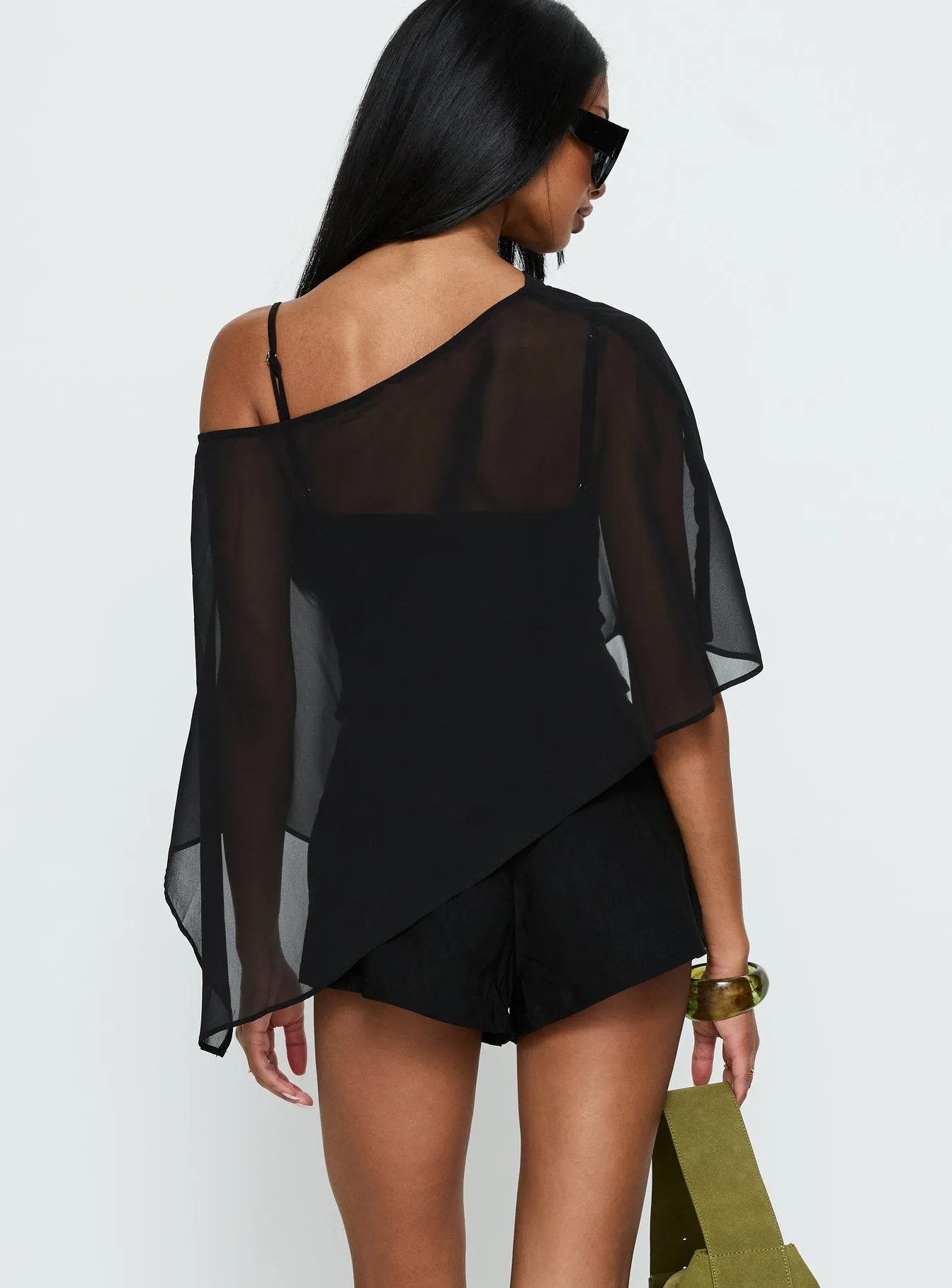 Senzo Wrap Shorts Black sold by Princess Polly product image thumbnail 5