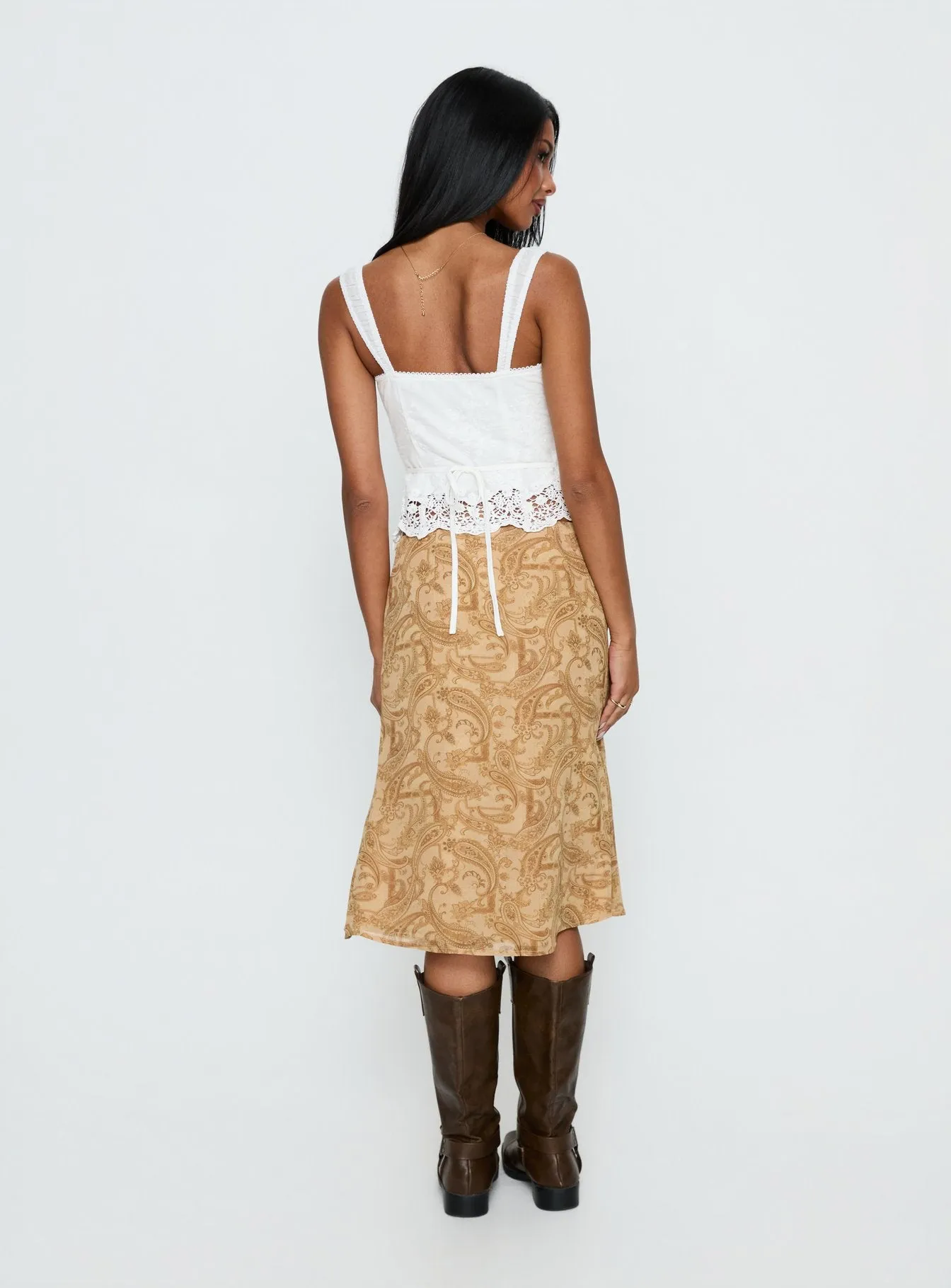 Moses Midi Skirt Paisley sold by Princess Polly product image thumbnail 5