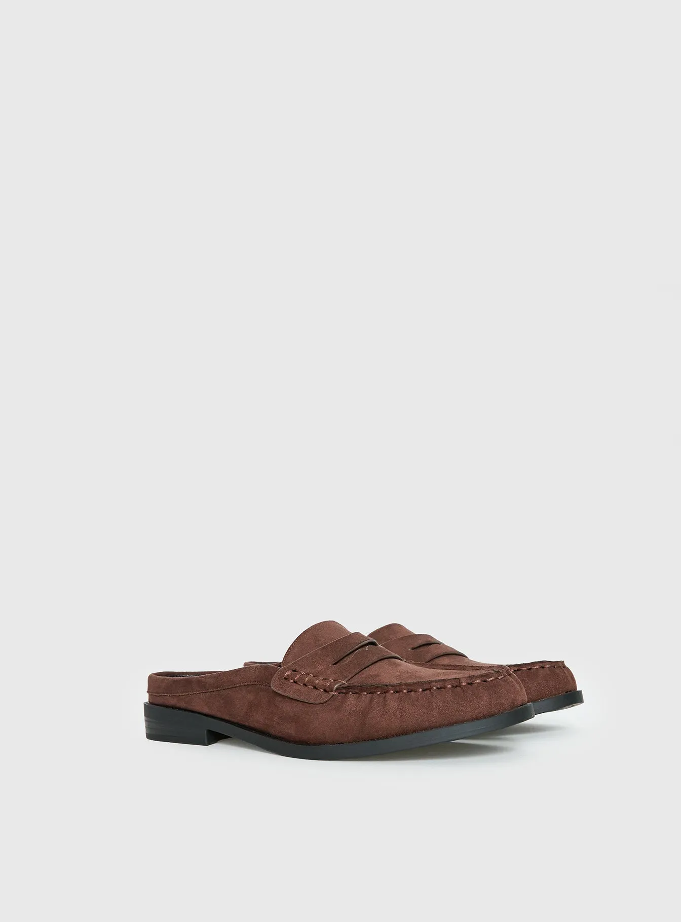 Therapy Atticus Faux Suede Slip On Loafer Brown sold by Princess Polly product image thumbnail 3