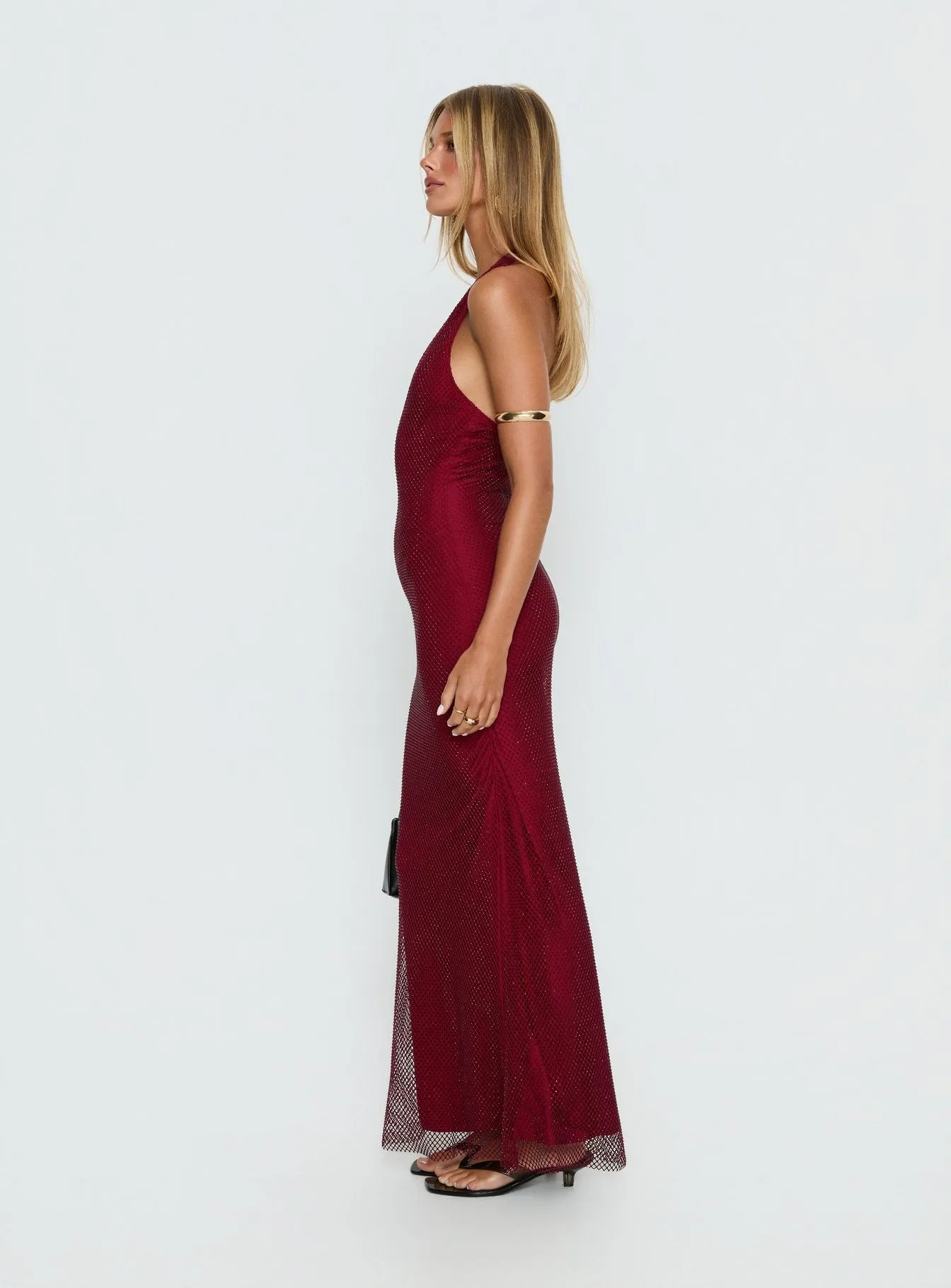Earls Halter Maxi Dress Red sold by Princess Polly product image thumbnail 3