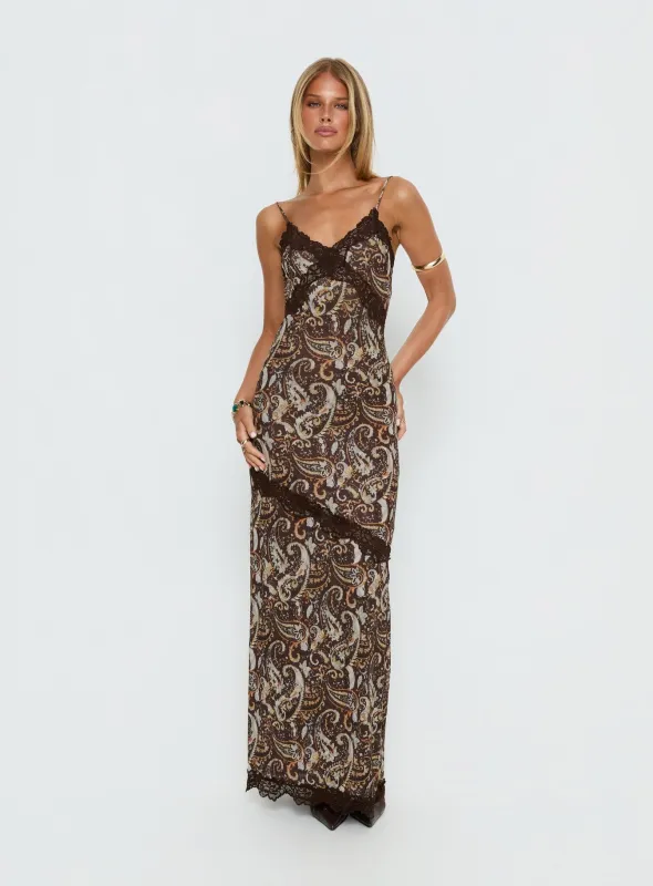 Musico Lace Maxi Dress Paisley made by Princess Polly