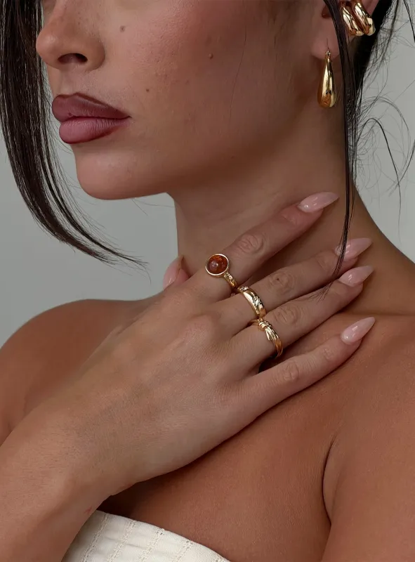 Dear London Ring Pack Gold made by Princess Polly