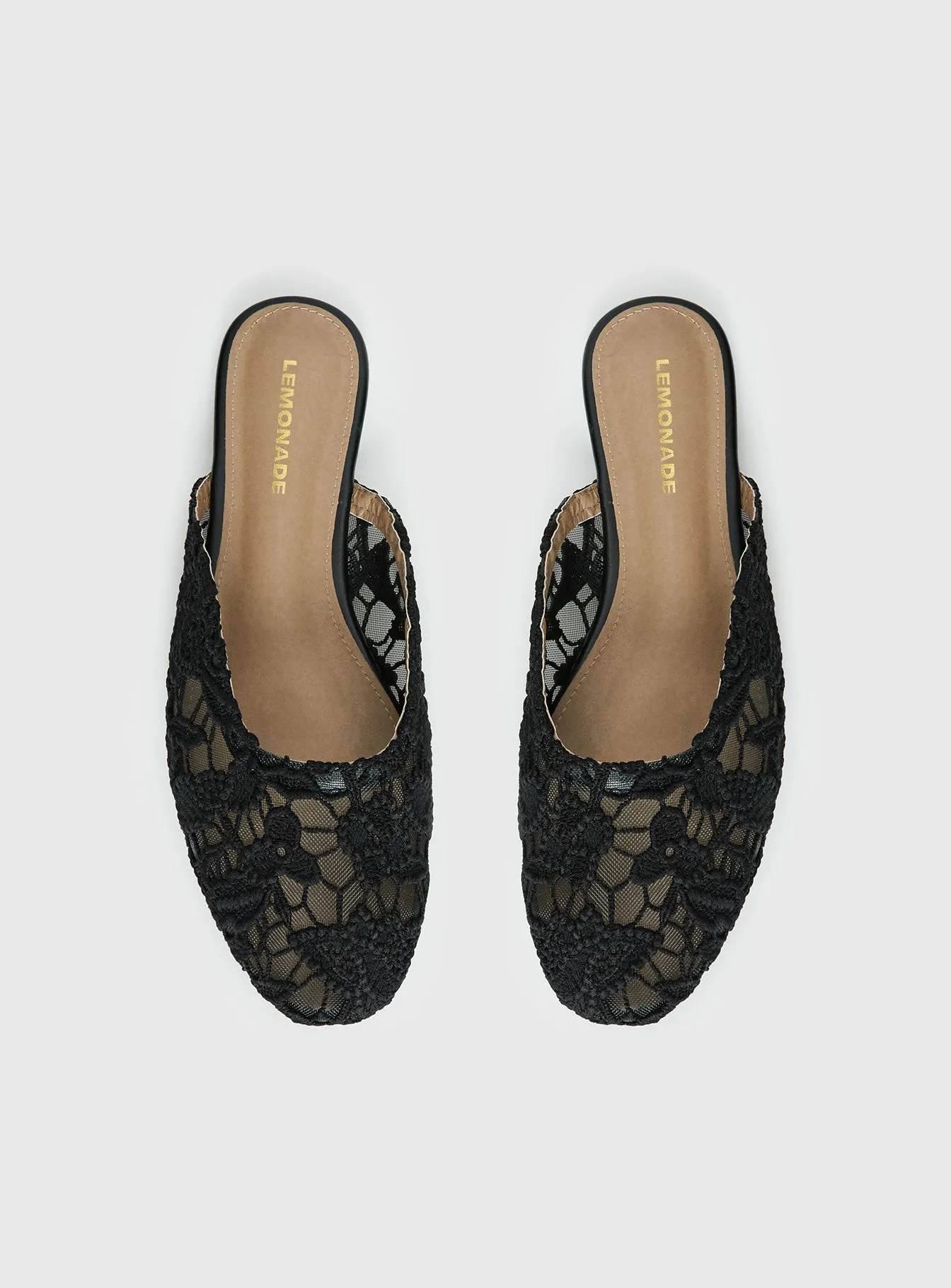 Gretta Lace Slip On Flats Black sold by Princess Polly product image thumbnail 5