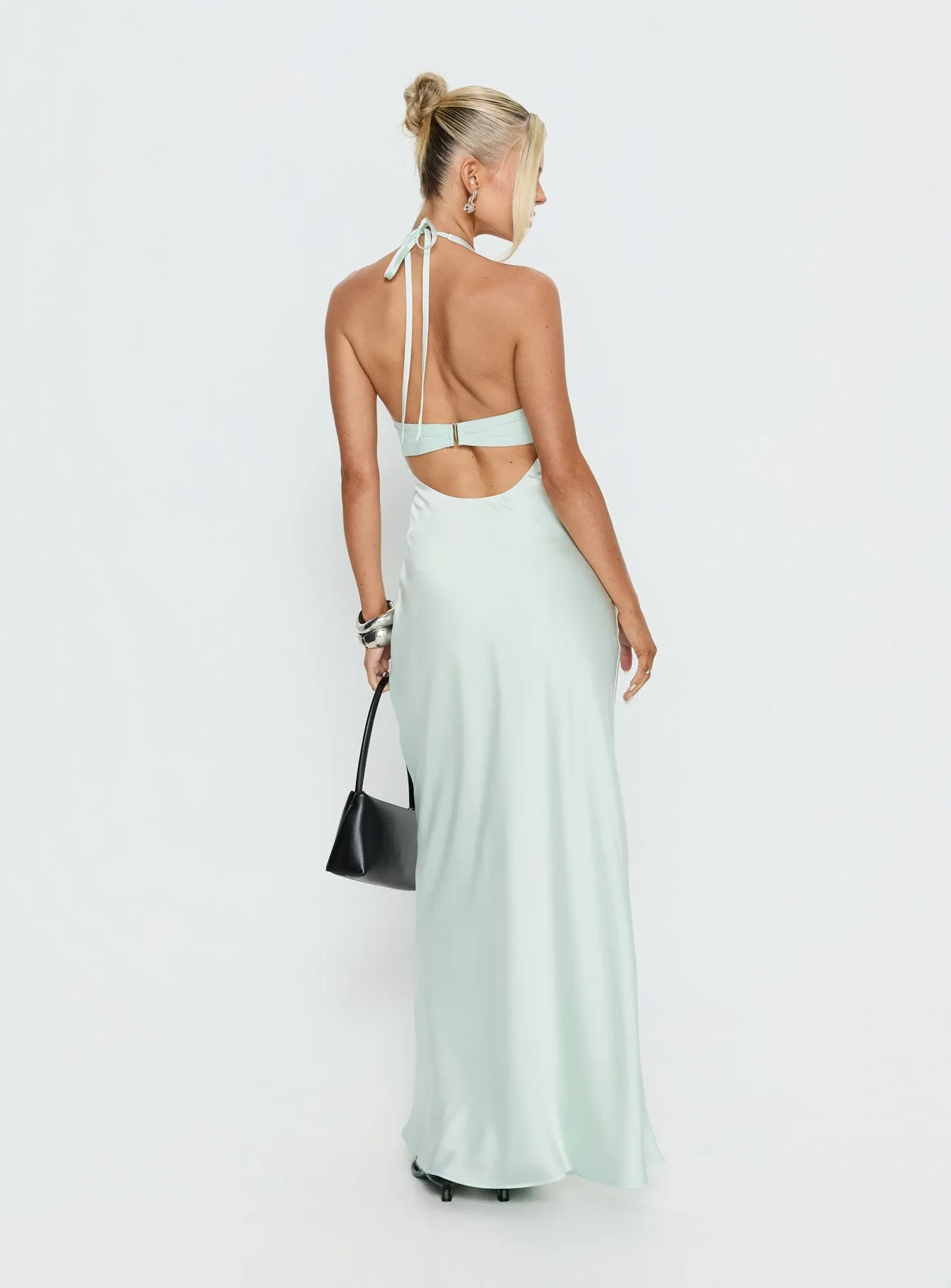Odyssa Halter Maxi Dress Mint Green sold by Princess Polly product image thumbnail 5