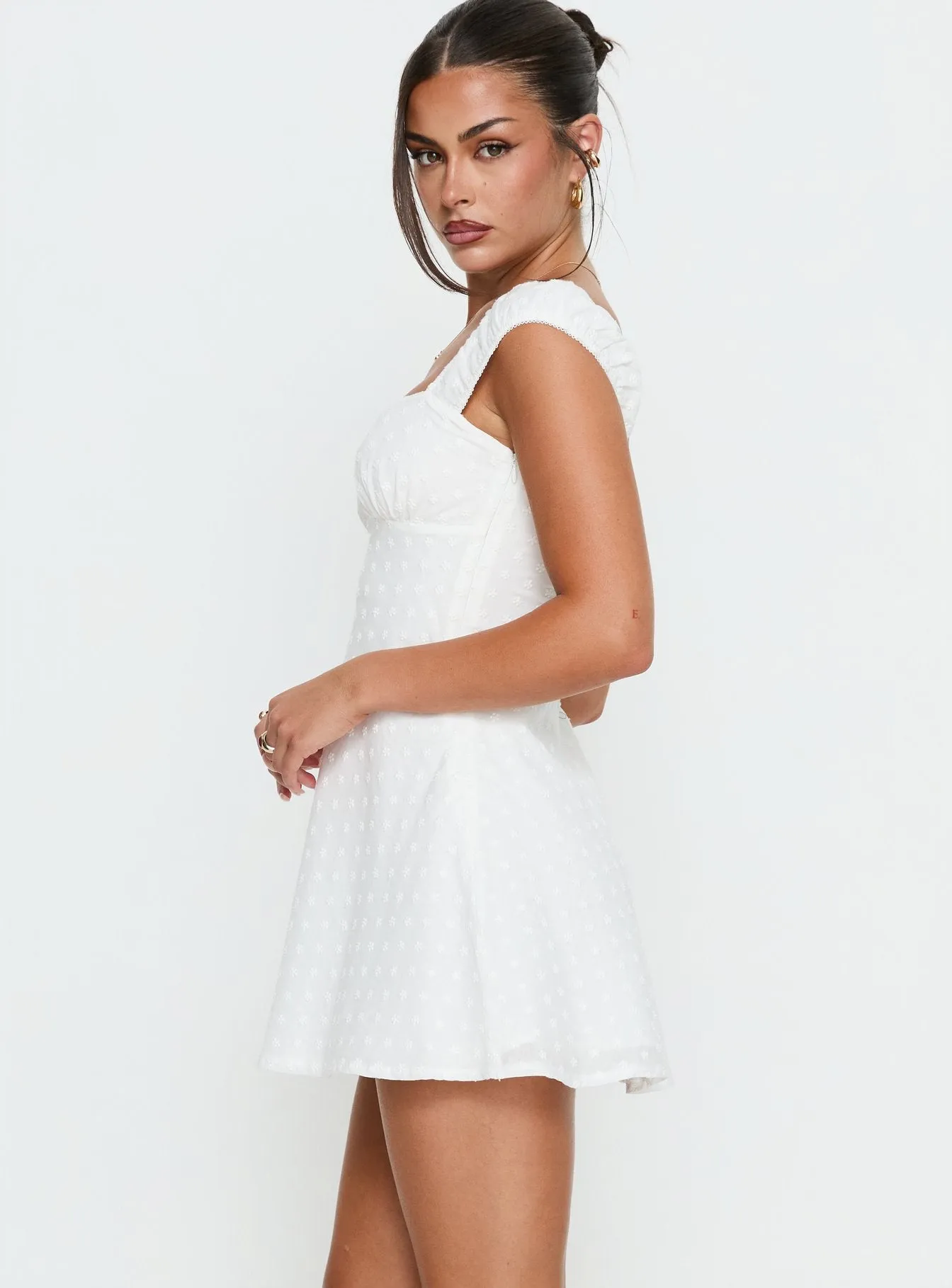 Seyani Mini Dress White sold by Princess Polly product image thumbnail 4