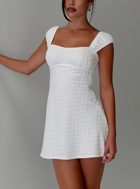 Seyani Mini Dress White made by Princess Polly