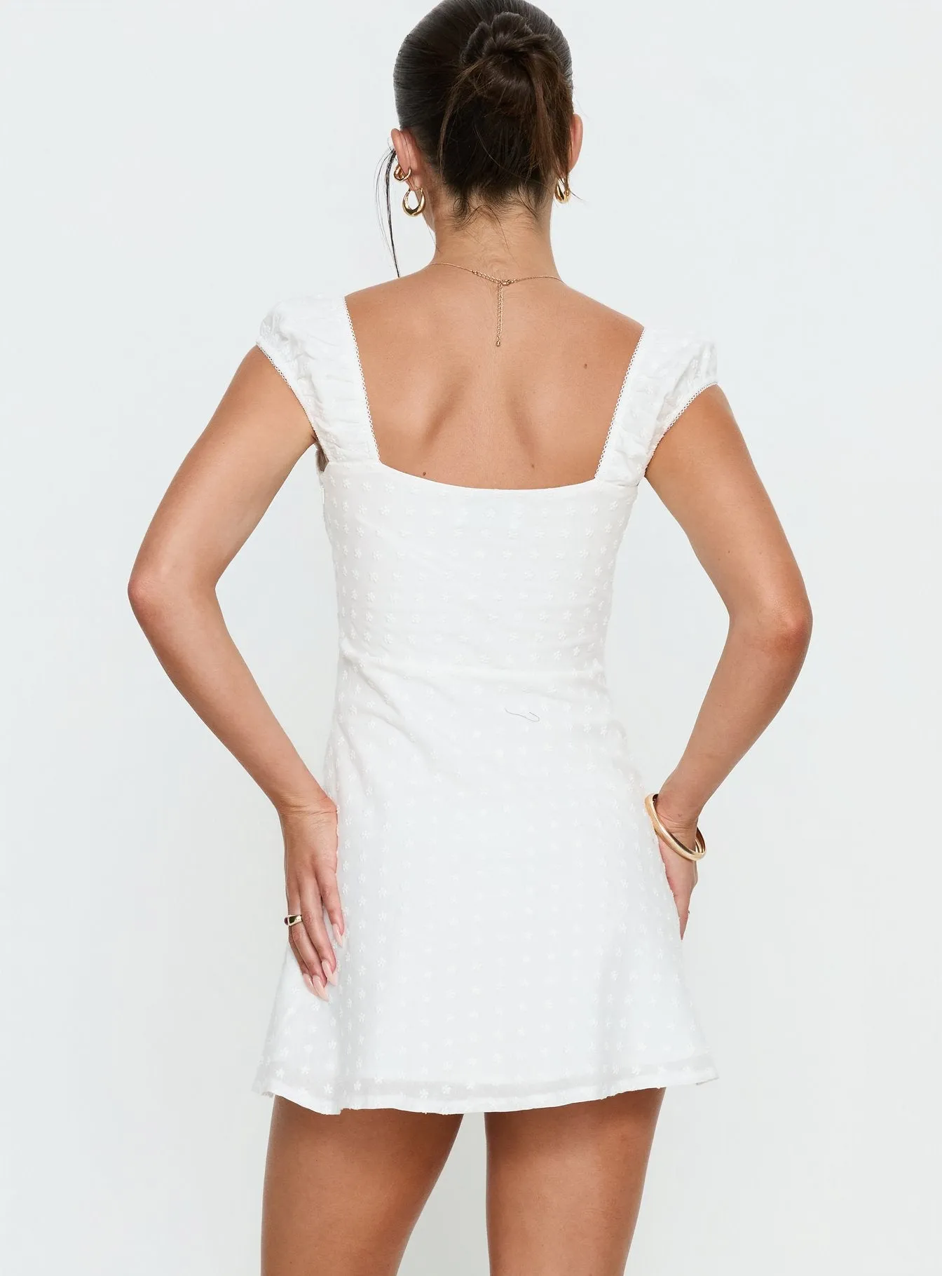 Seyani Mini Dress White sold by Princess Polly product image thumbnail 5