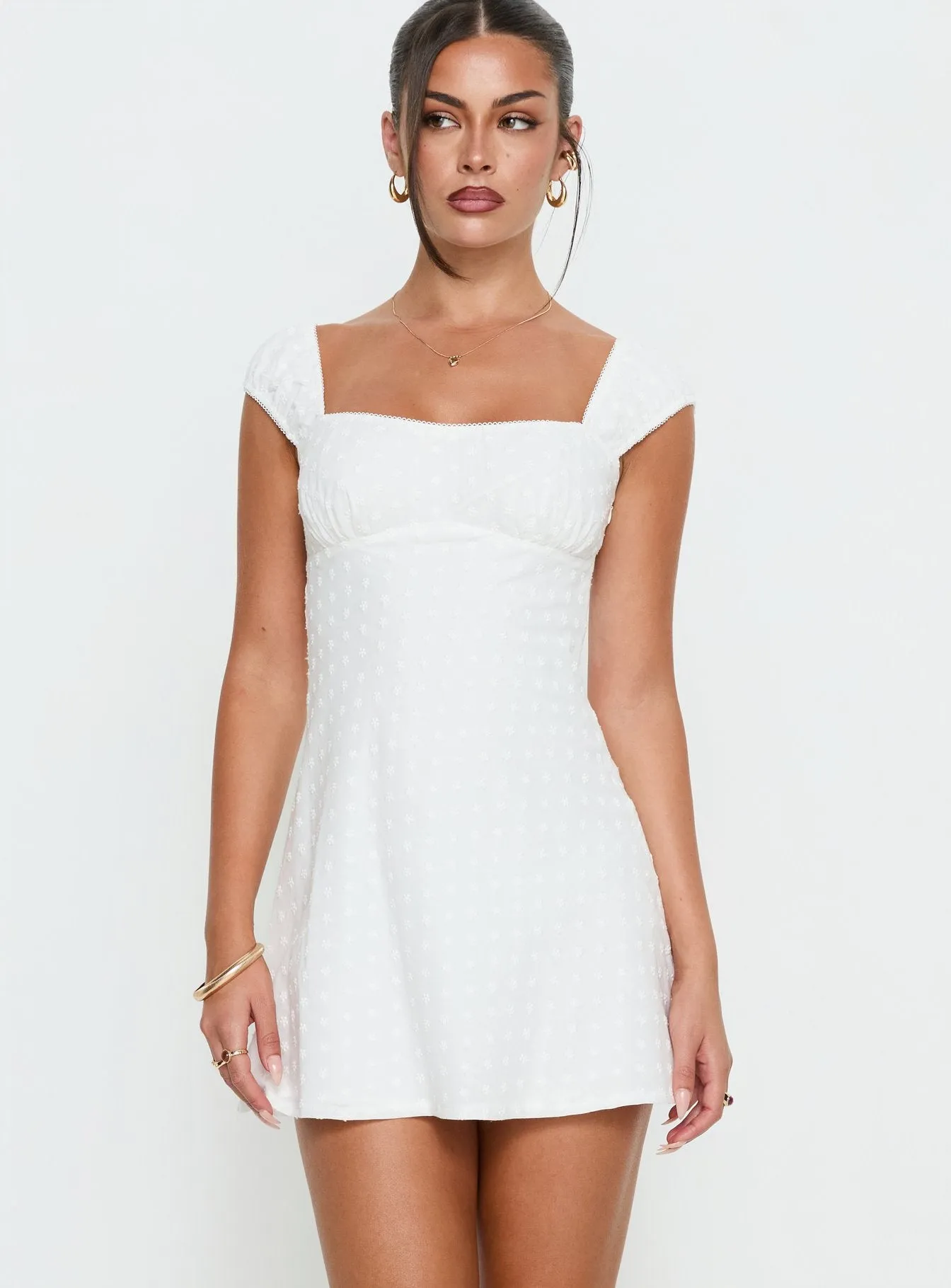 Seyani Mini Dress White sold by Princess Polly product image thumbnail 2
