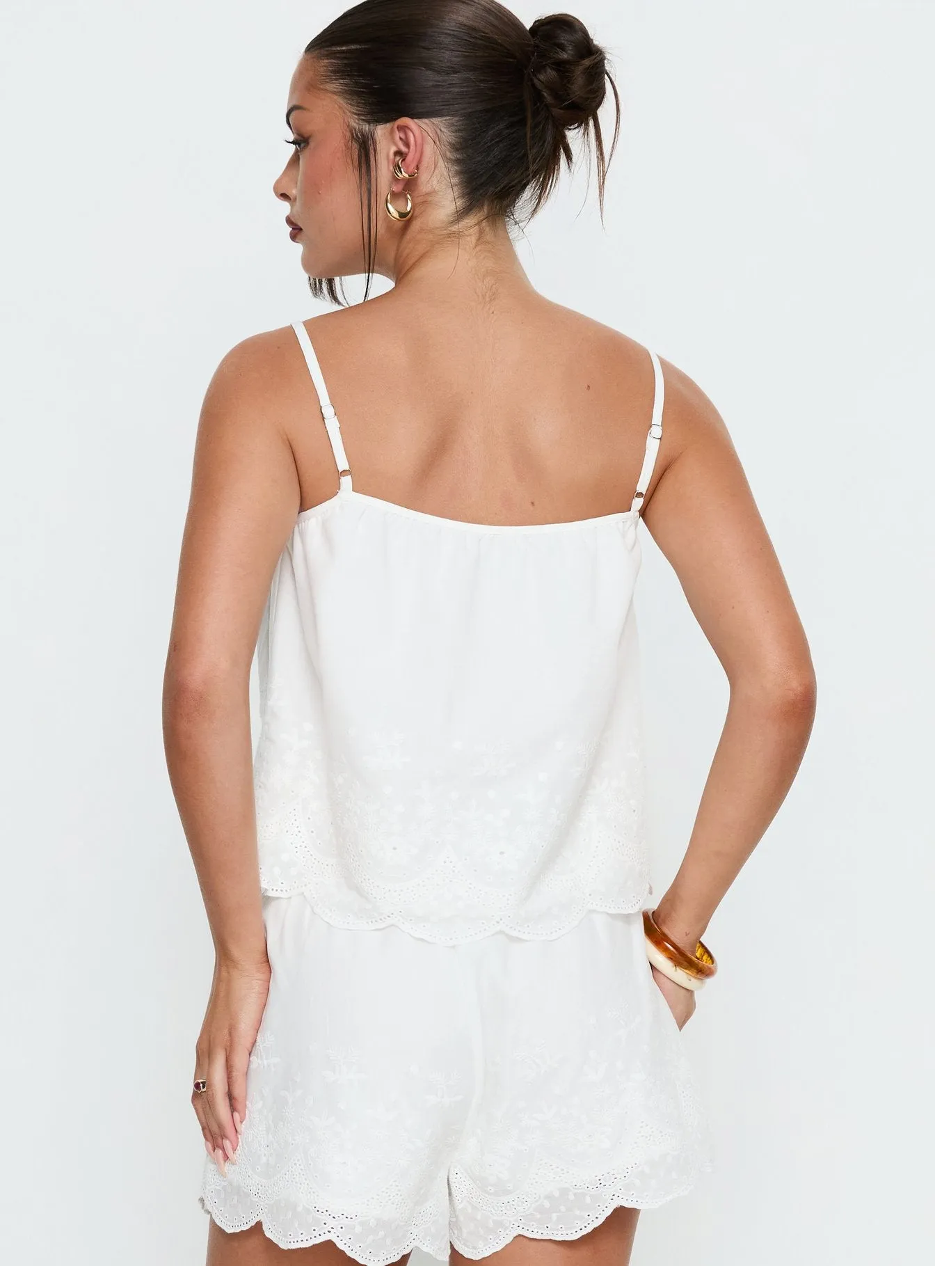 Madison Avenue Embroidered Detail Top White sold by Princess Polly product image thumbnail 5