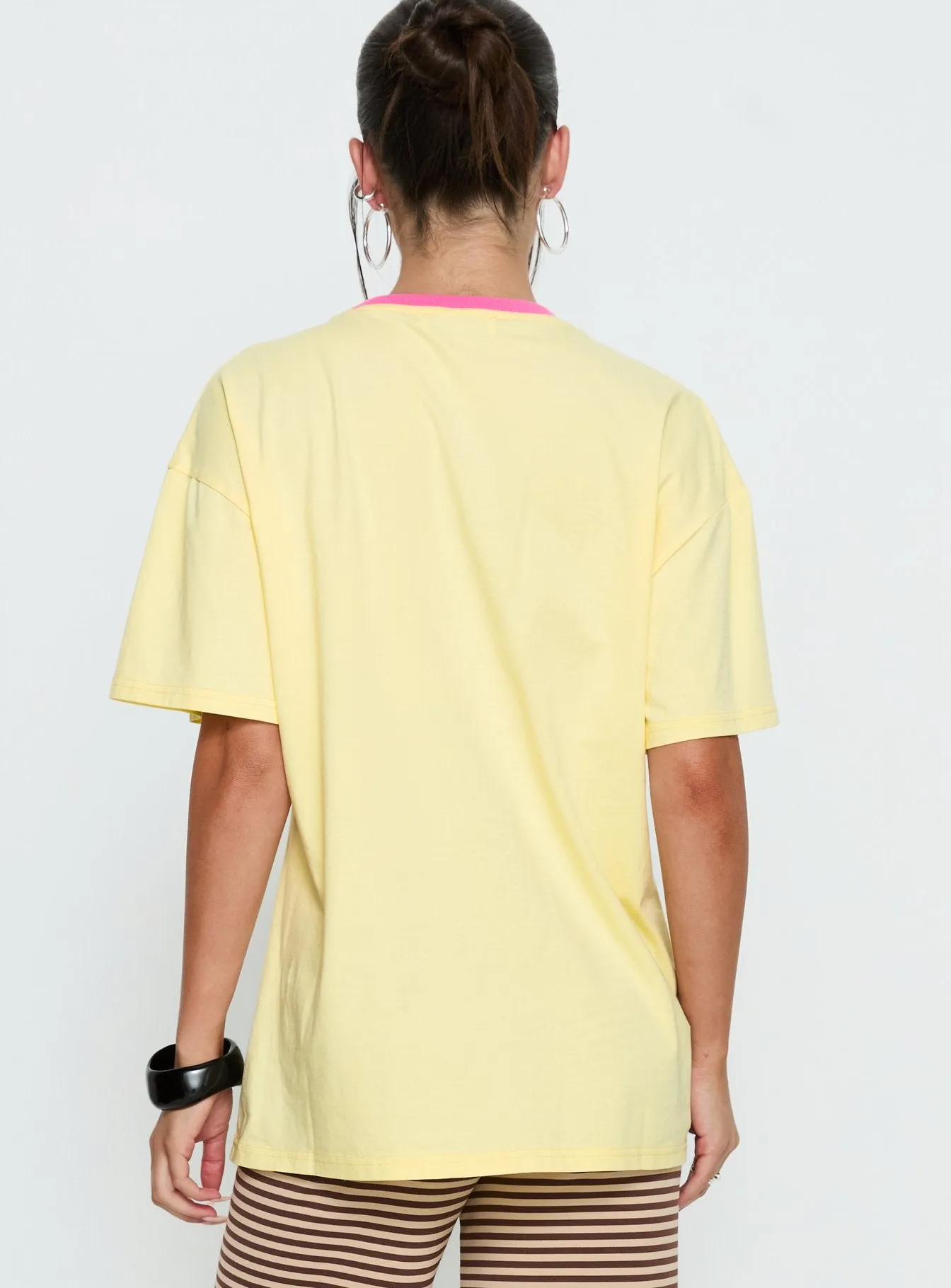 Wild Light Oversized Graphic Tee Yellow / Pink sold by Princess Polly product image thumbnail 4