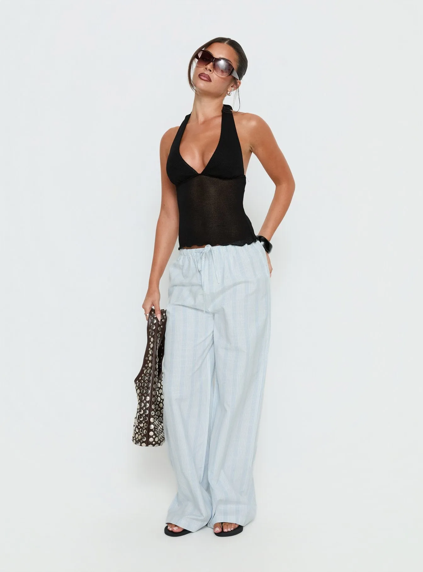 Parklea Pants Blue / White Stripe sold by Princess Polly product image thumbnail 3