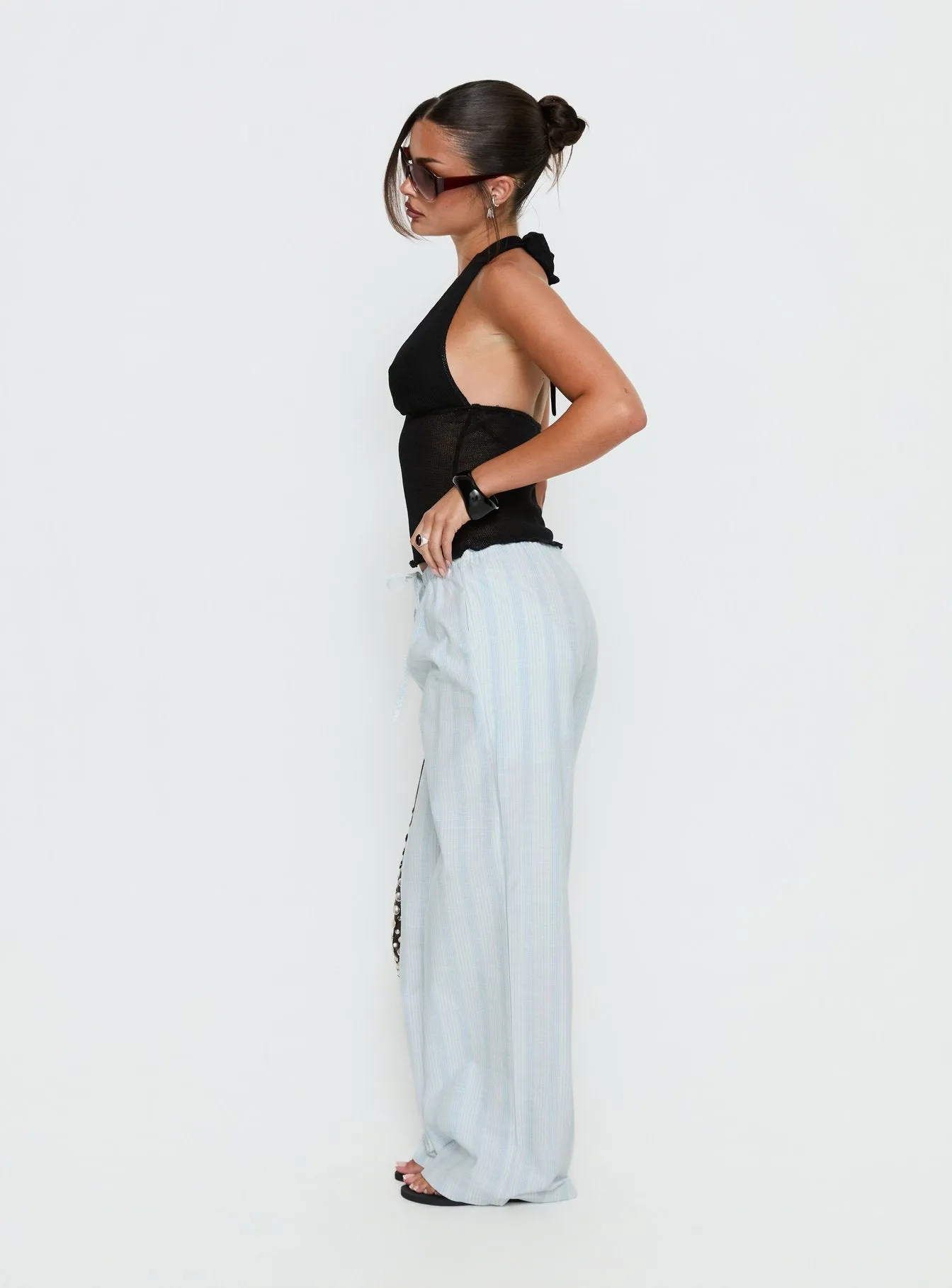Parklea Pants Blue / White Stripe sold by Princess Polly product image thumbnail 4