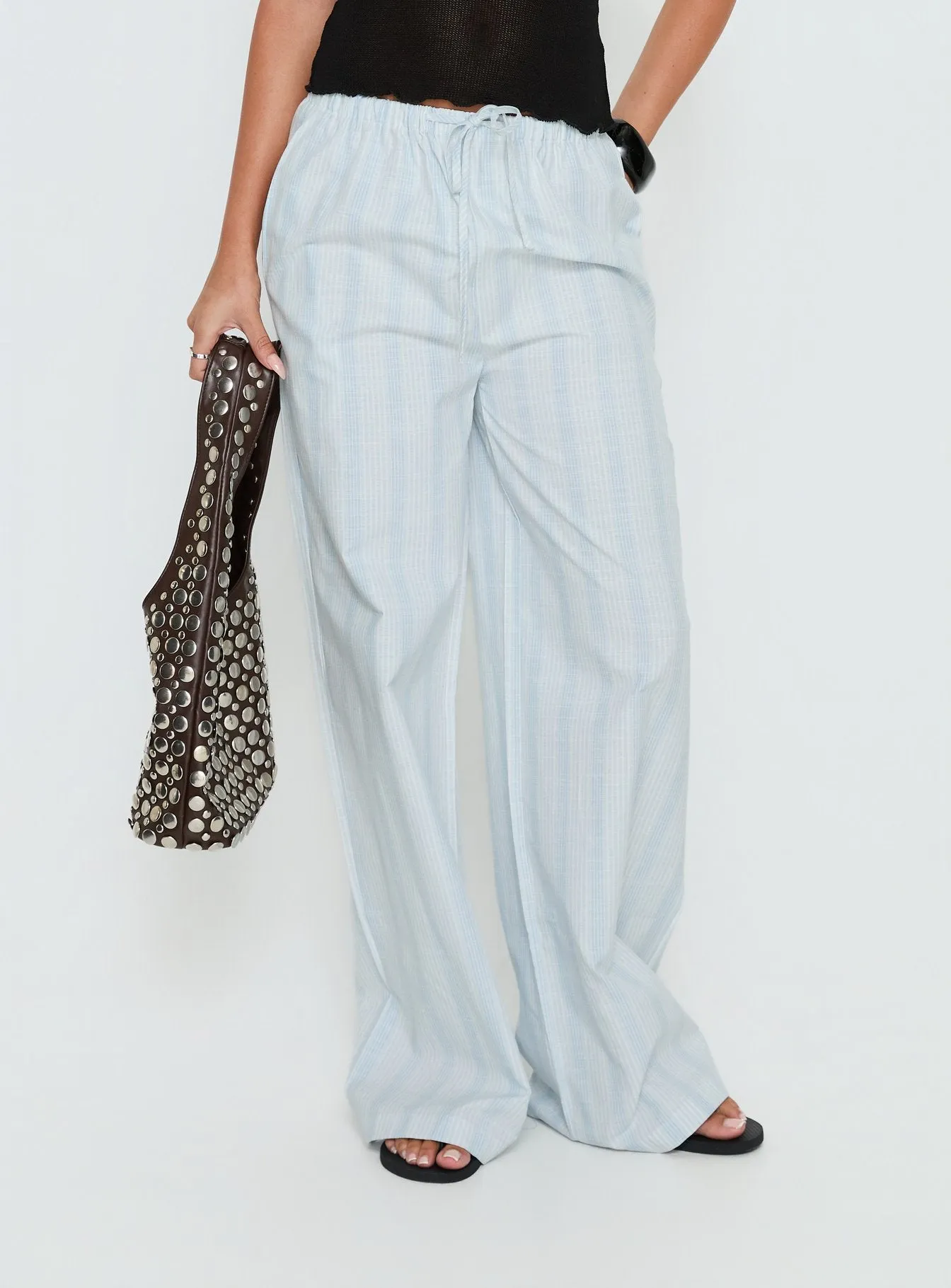 Parklea Pants Blue / White Stripe sold by Princess Polly product image thumbnail 2