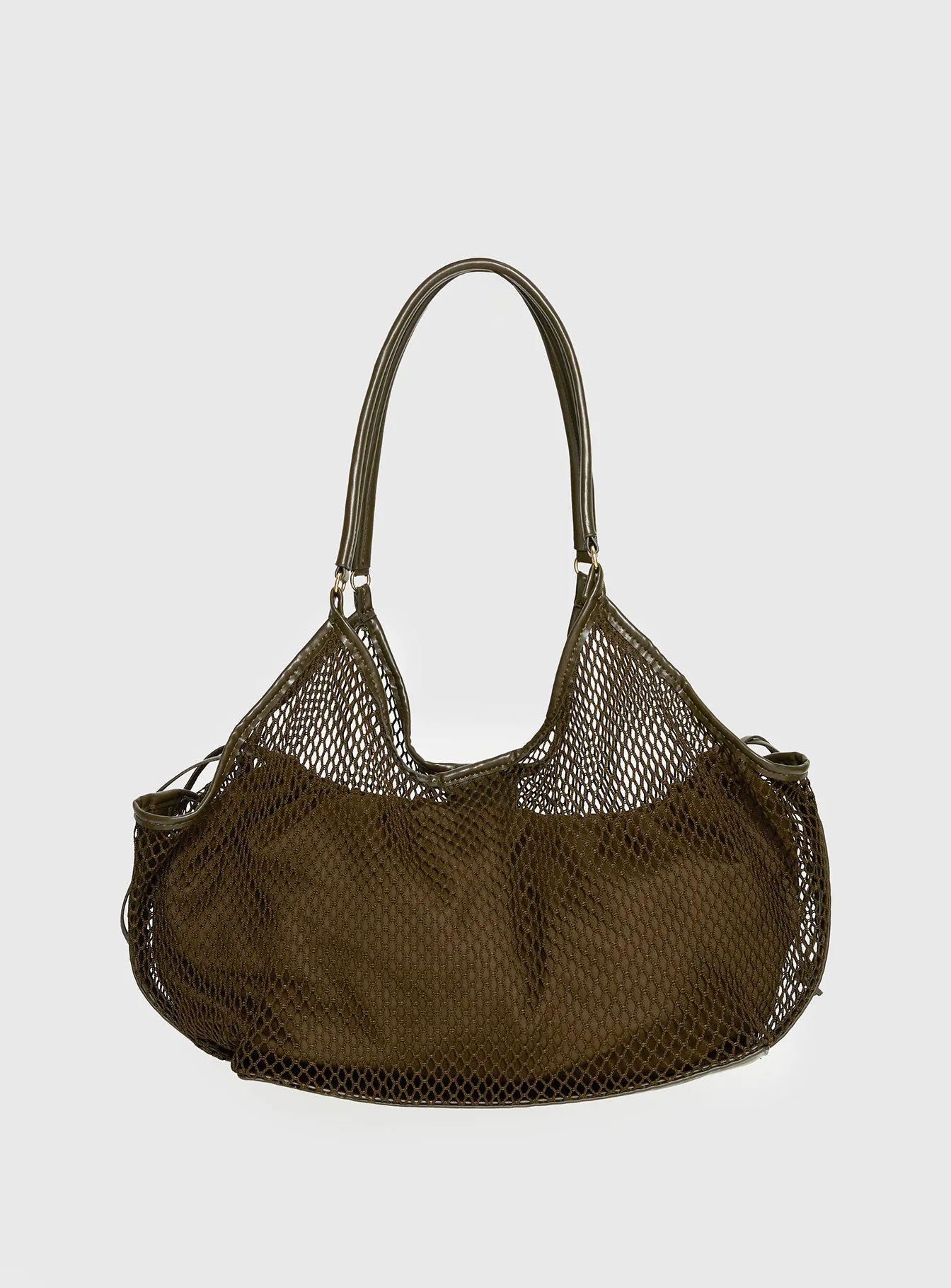 Isolda Mesh Tote Bag Khaki sold by Princess Polly product image thumbnail 4
