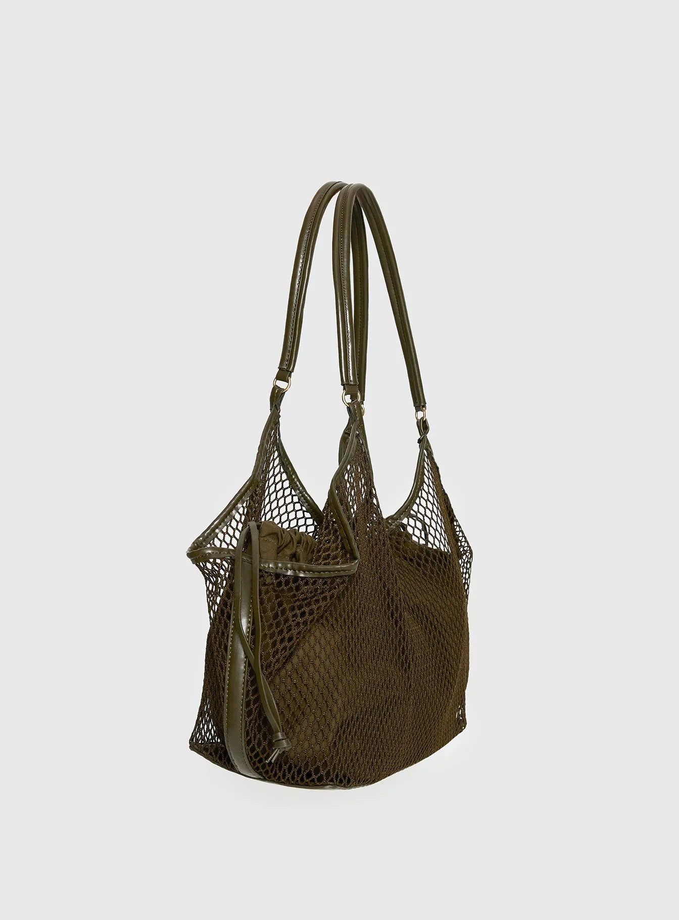 Isolda Mesh Tote Bag Khaki sold by Princess Polly product image thumbnail 3