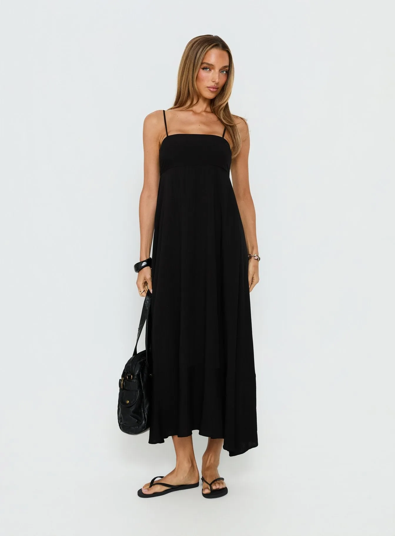 Triniti Square Neck Maxi Dress Black sold by Princess Polly product image thumbnail 2