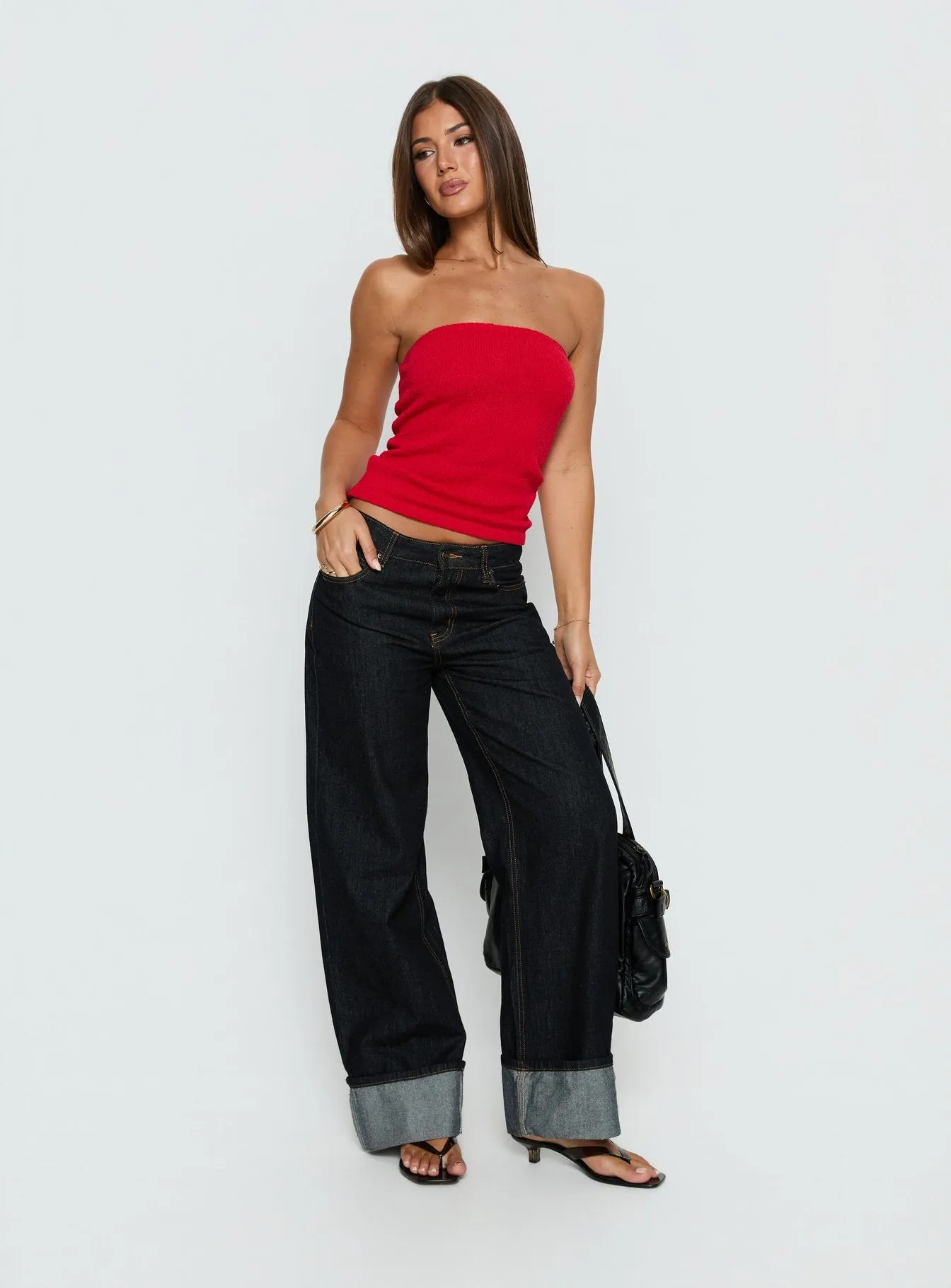 Aubrialla Strapless Top Red sold by Princess Polly product image thumbnail 3