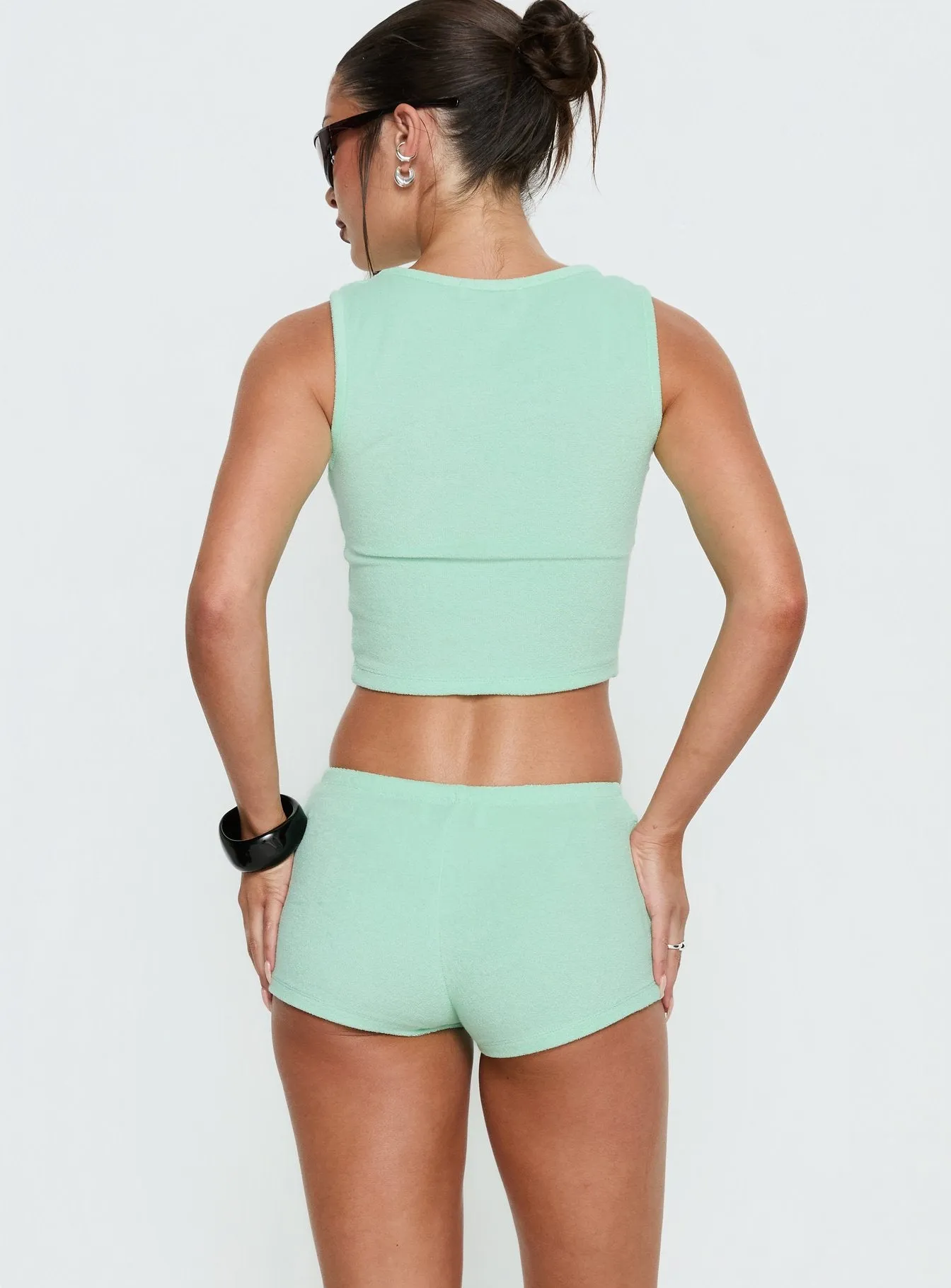 Henree Terry Set Mint Green sold by Princess Polly product image thumbnail 5