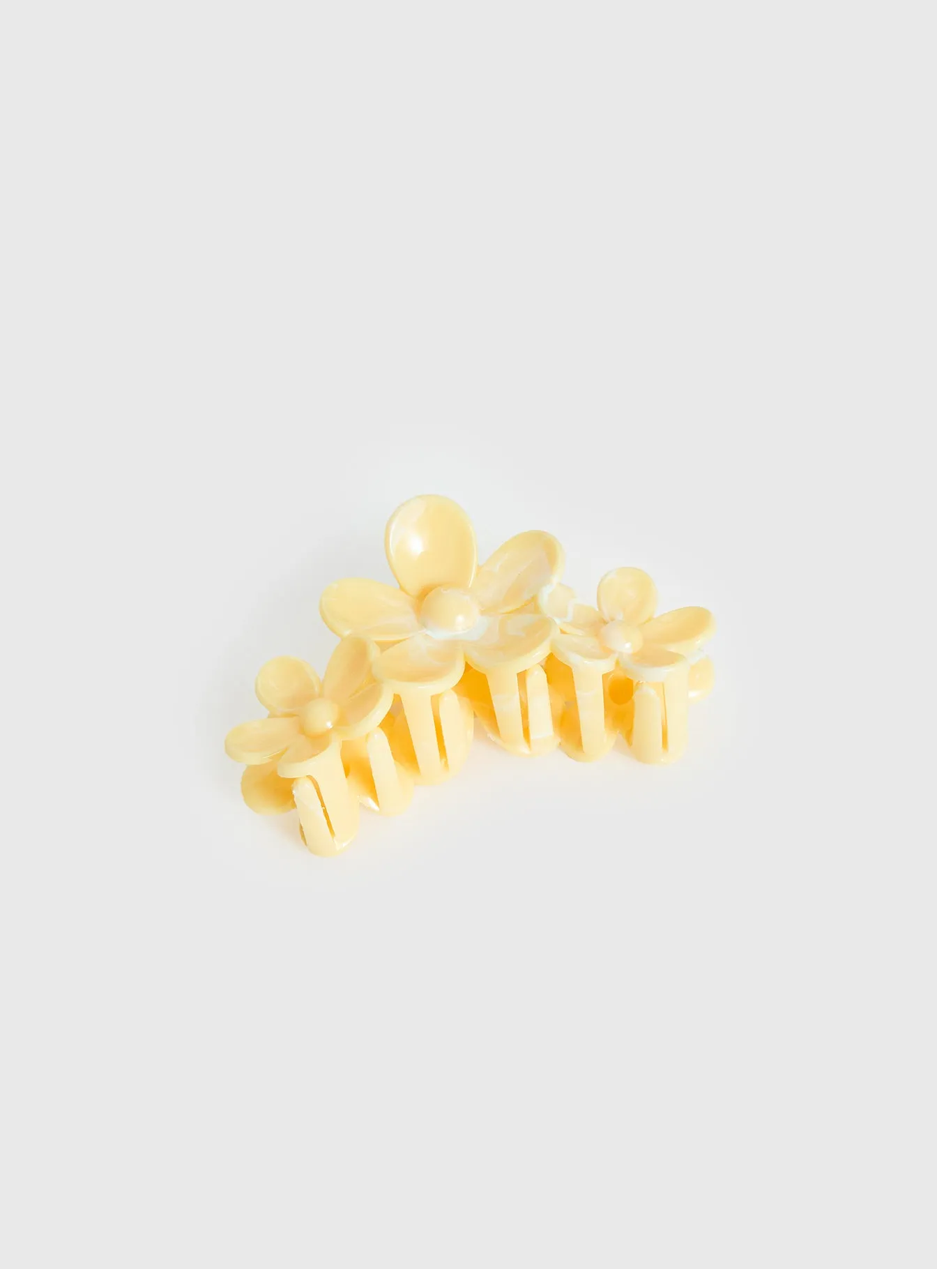 Devinn Floral Claw Clip Yellow sold by Princess Polly product image thumbnail 3