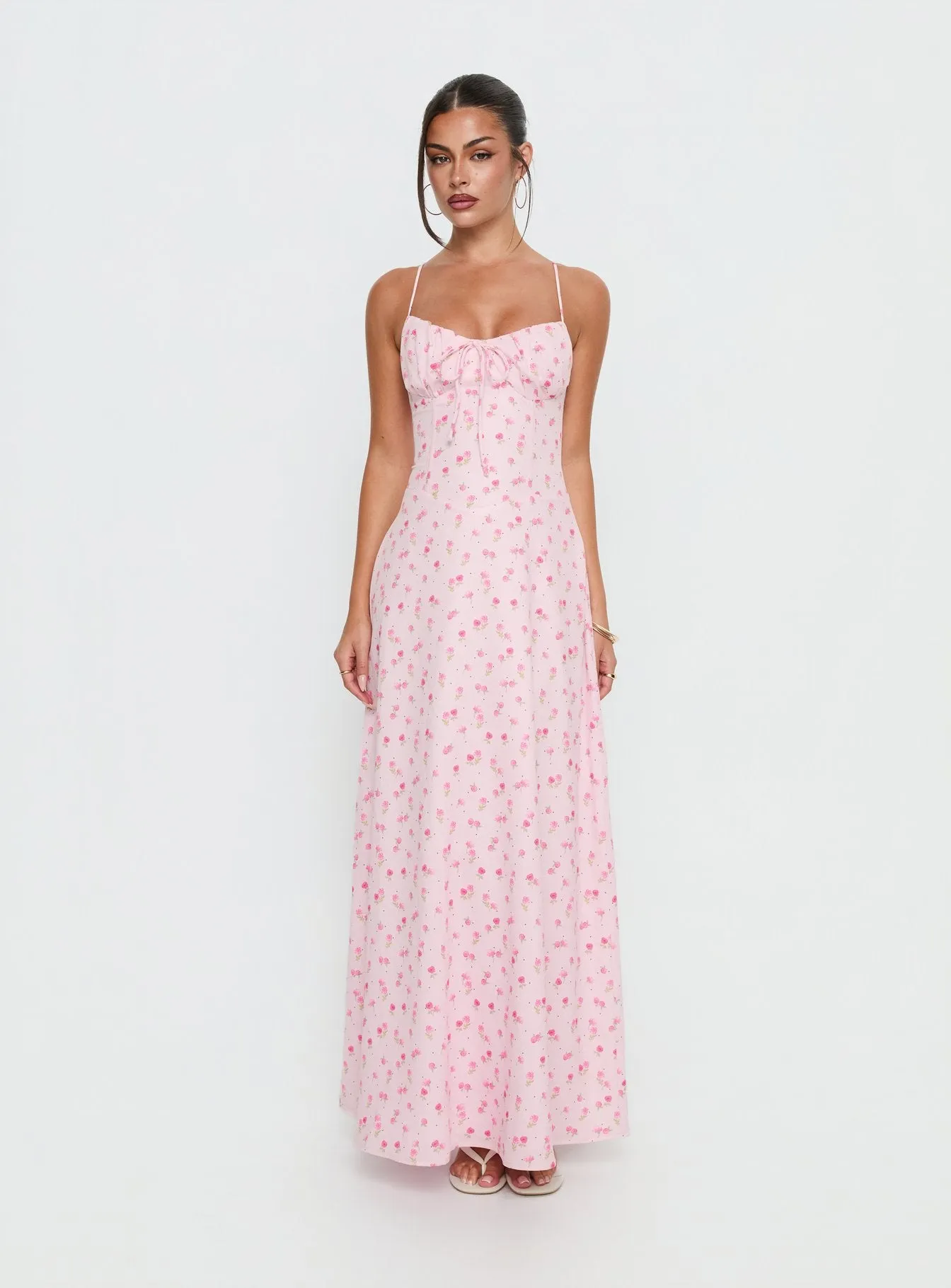 Members Only Maxi Dress Soft Pink Floral sold by Princess Polly product image thumbnail 2