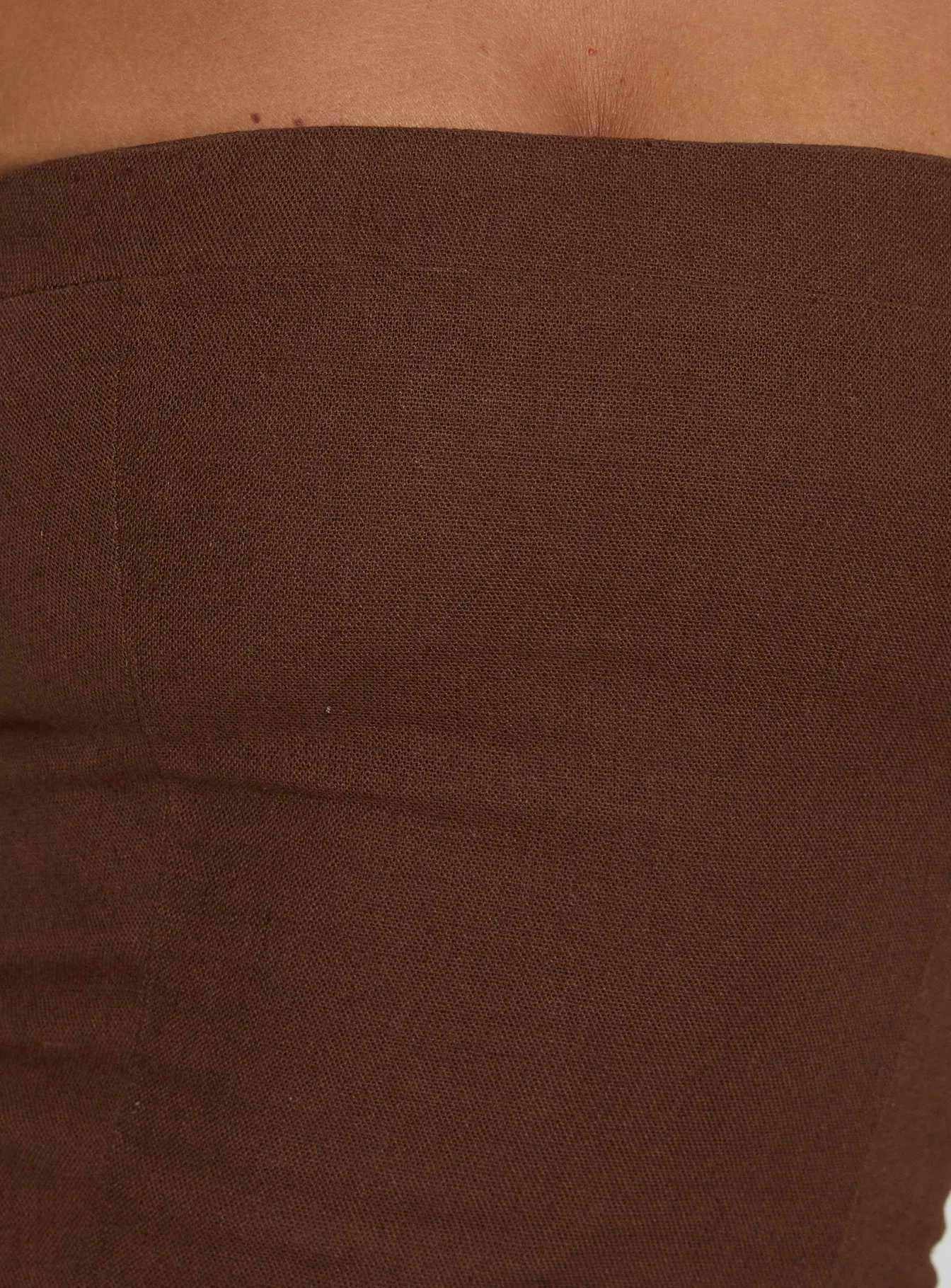 Rynara Strapless Beaded Mini Dress Chocolate sold by Princess Polly product image thumbnail 5