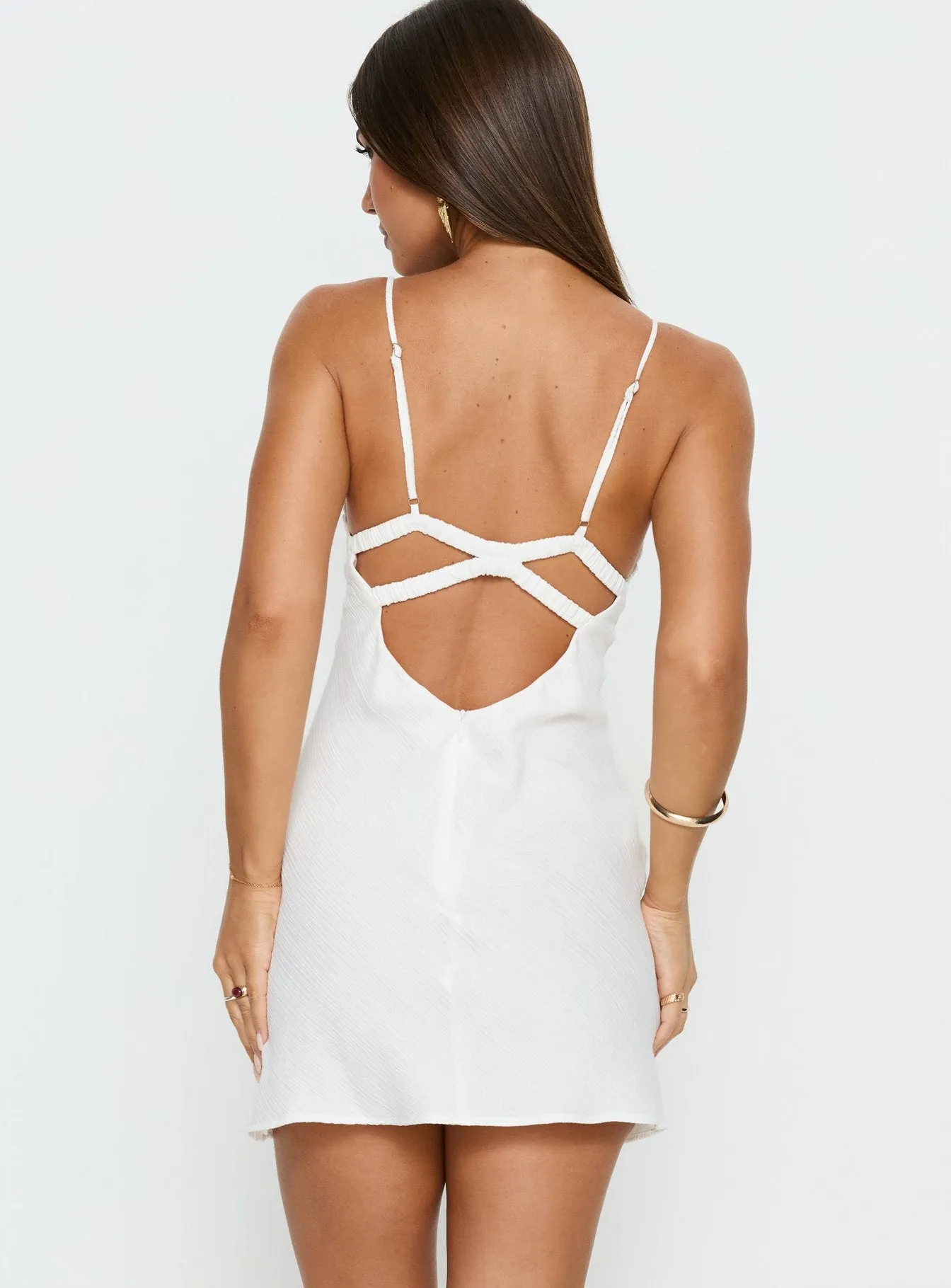 Makaia Balconette Mini Dress White sold by Princess Polly product image thumbnail 5