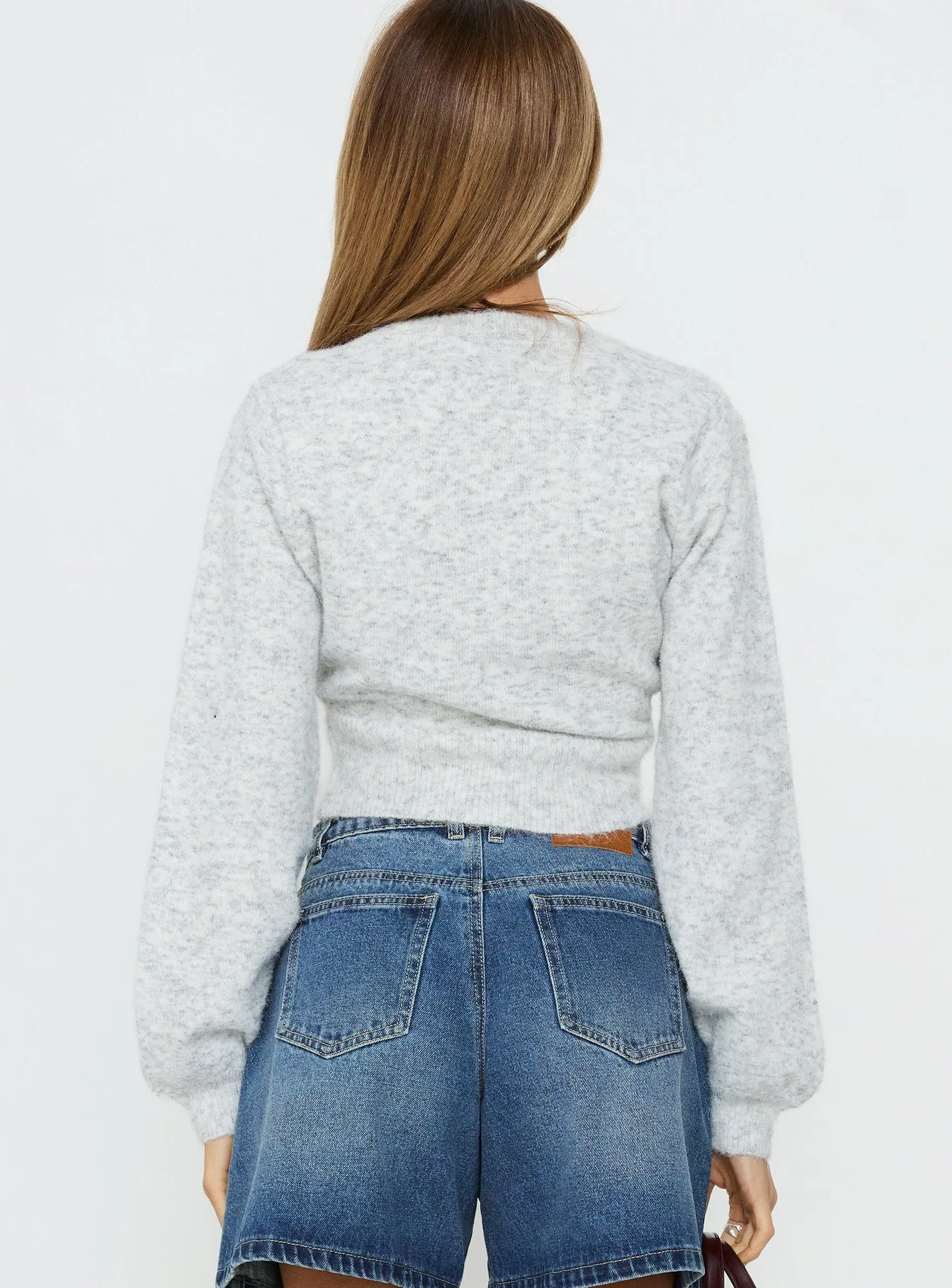 Dawsen Button Down Cardigan Grey sold by Princess Polly product image thumbnail 5