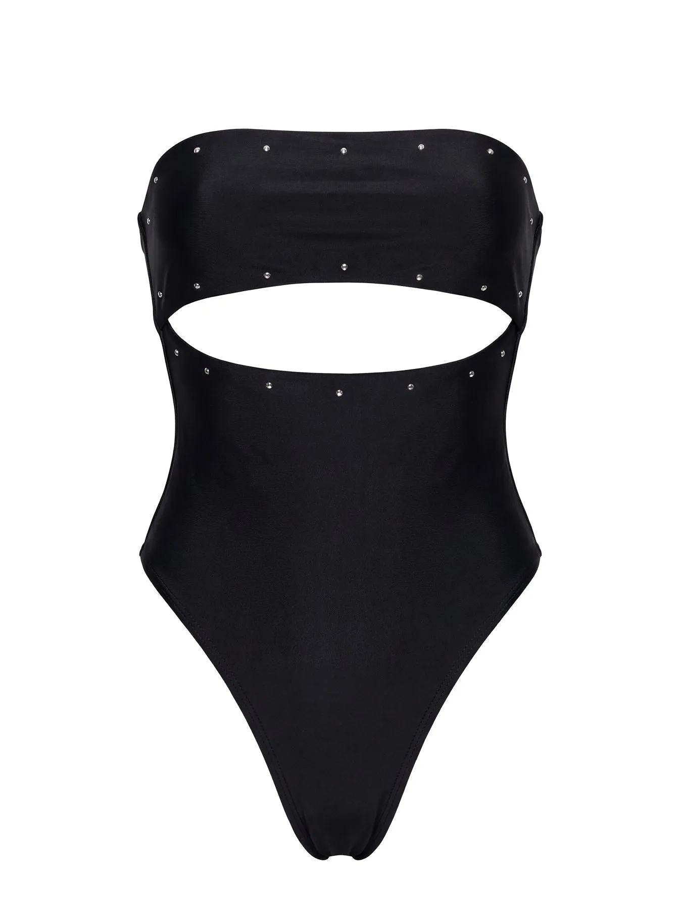Imika Keyhole Stud One Piece Bikini Black sold by Princess Polly product image thumbnail 5