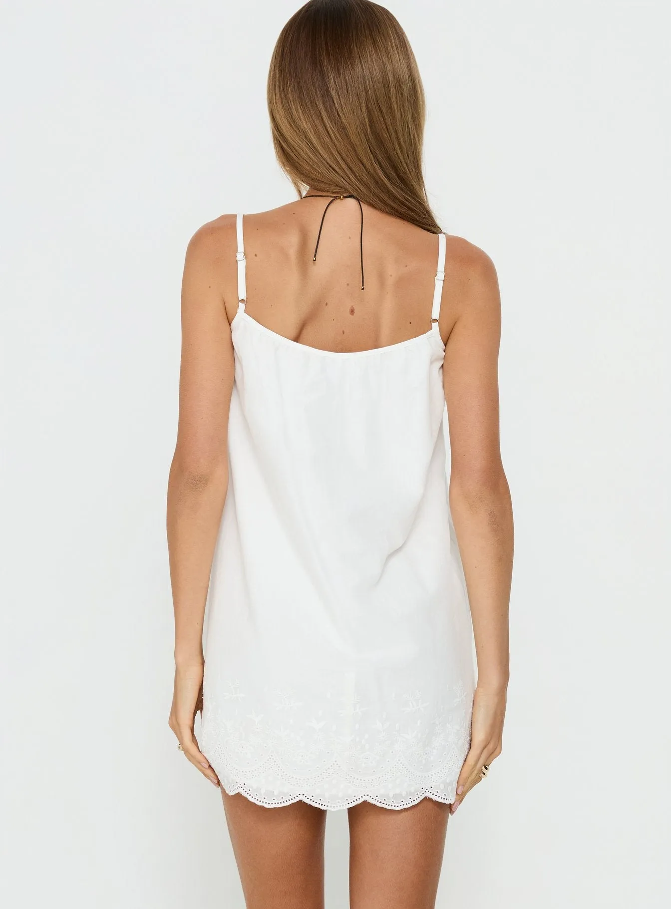 Louanna Embroidered Mini Dress White sold by Princess Polly product image thumbnail 5