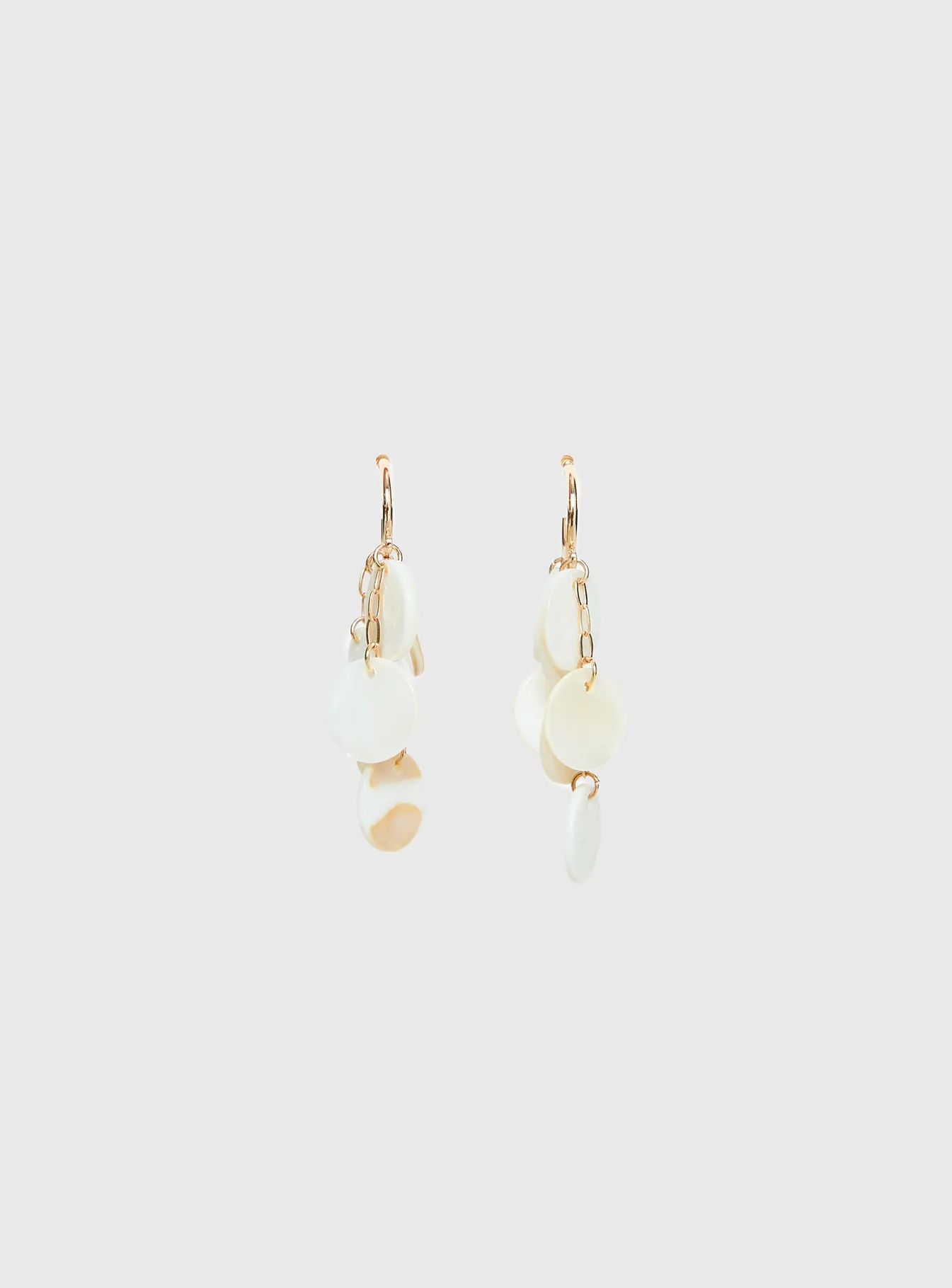 Elizabette Shell Earrings White sold by Princess Polly product image thumbnail 4