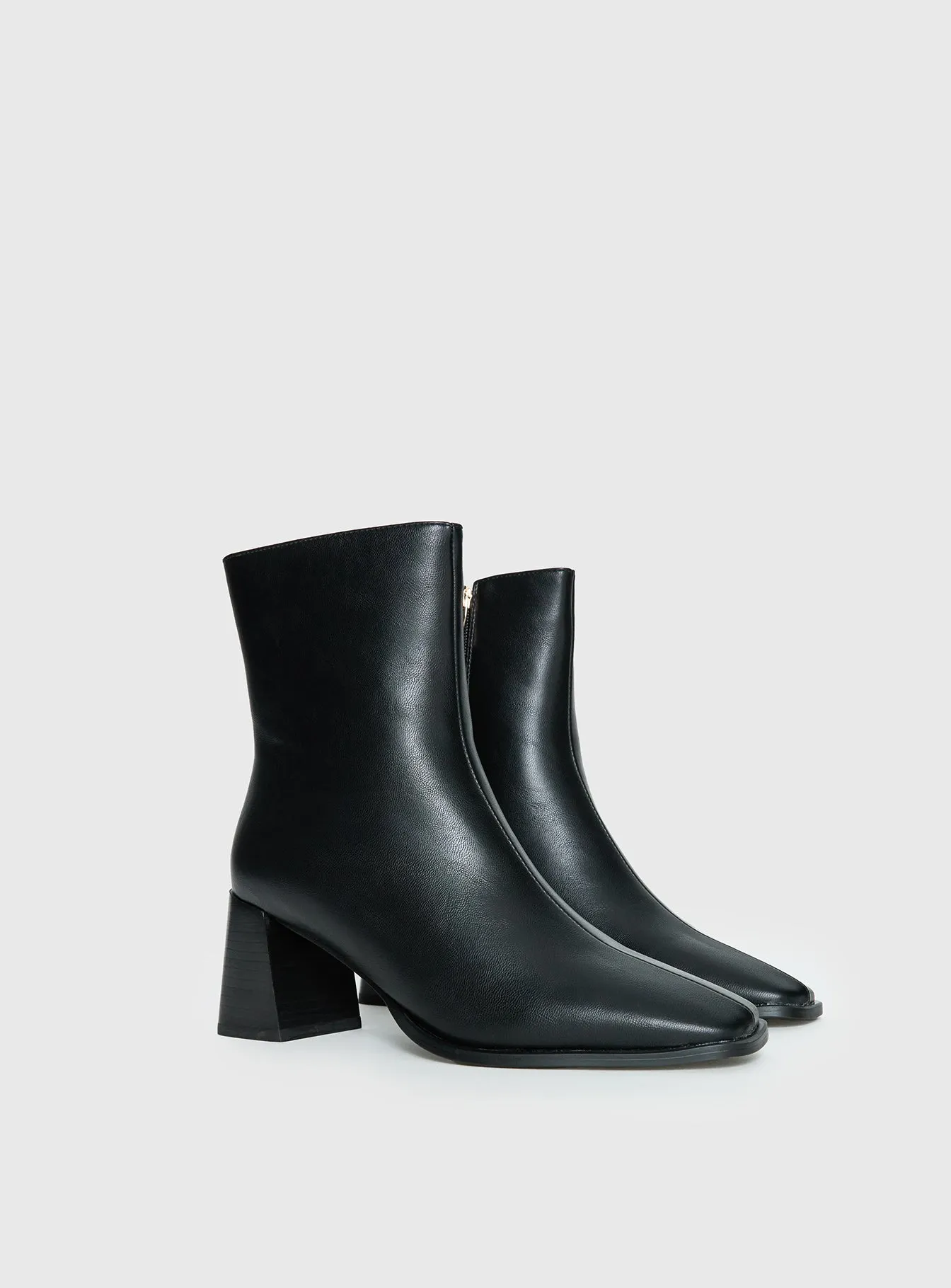 Billini Alania Square Toe Boots Black sold by Princess Polly product image thumbnail 2