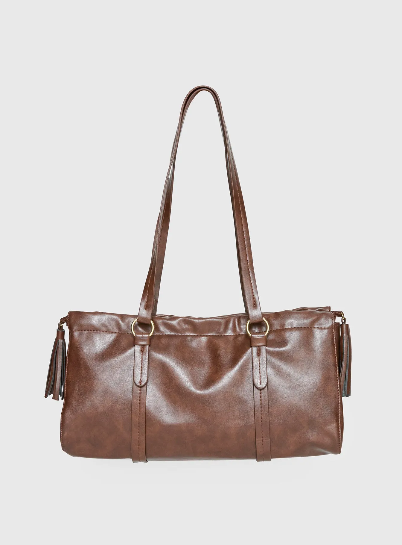 Veneza Ruched Shoulder Bag Brown sold by Princess Polly product image thumbnail 2