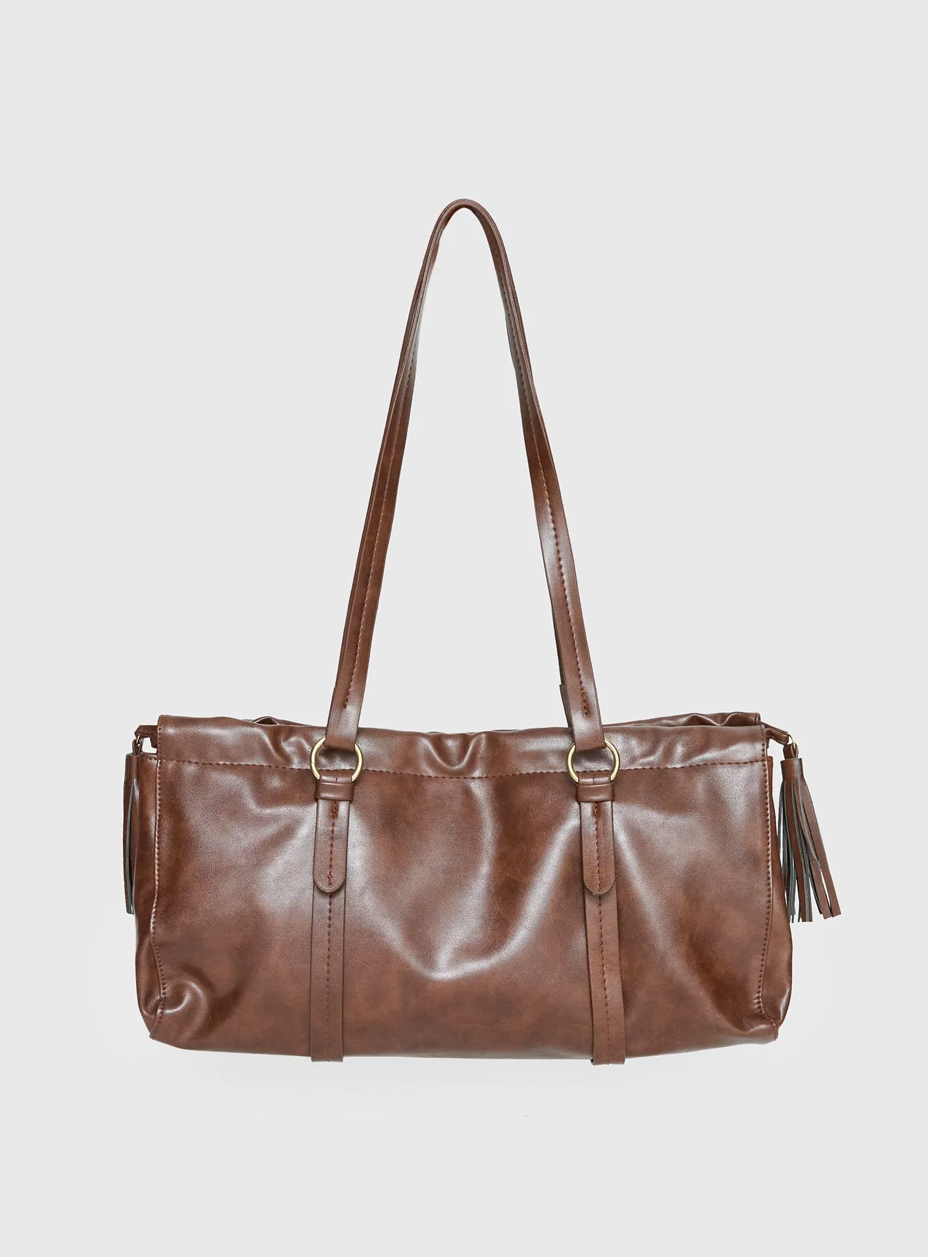 Veneza Ruched Shoulder Bag Brown sold by Princess Polly product image thumbnail 4
