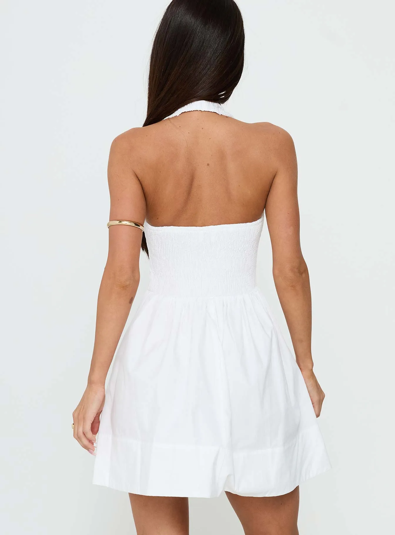 These Words Halter Mini Dress White sold by Princess Polly product image thumbnail 5