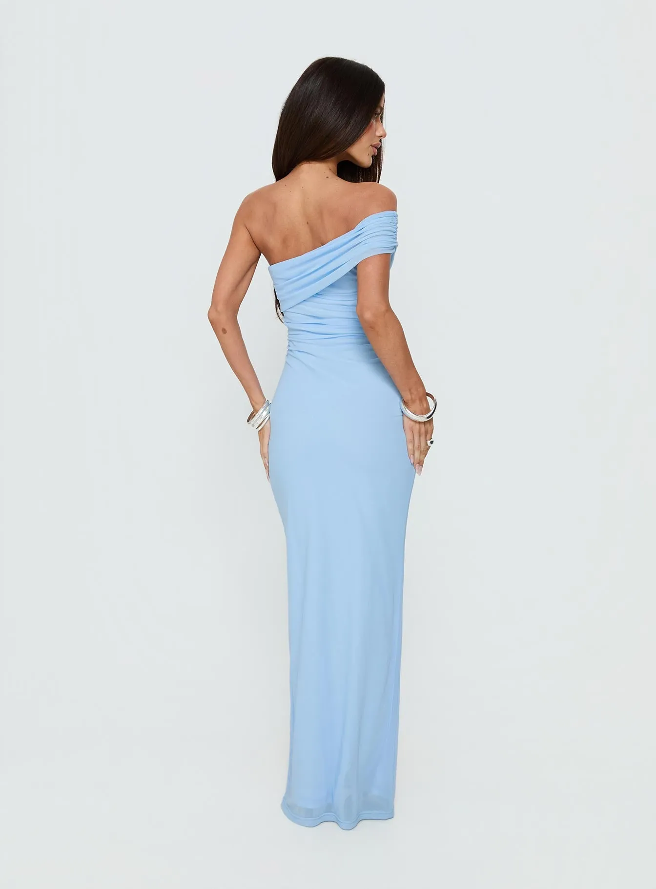 Spritzia One Shoulder Maxi Dress Blue sold by Princess Polly product image thumbnail 4